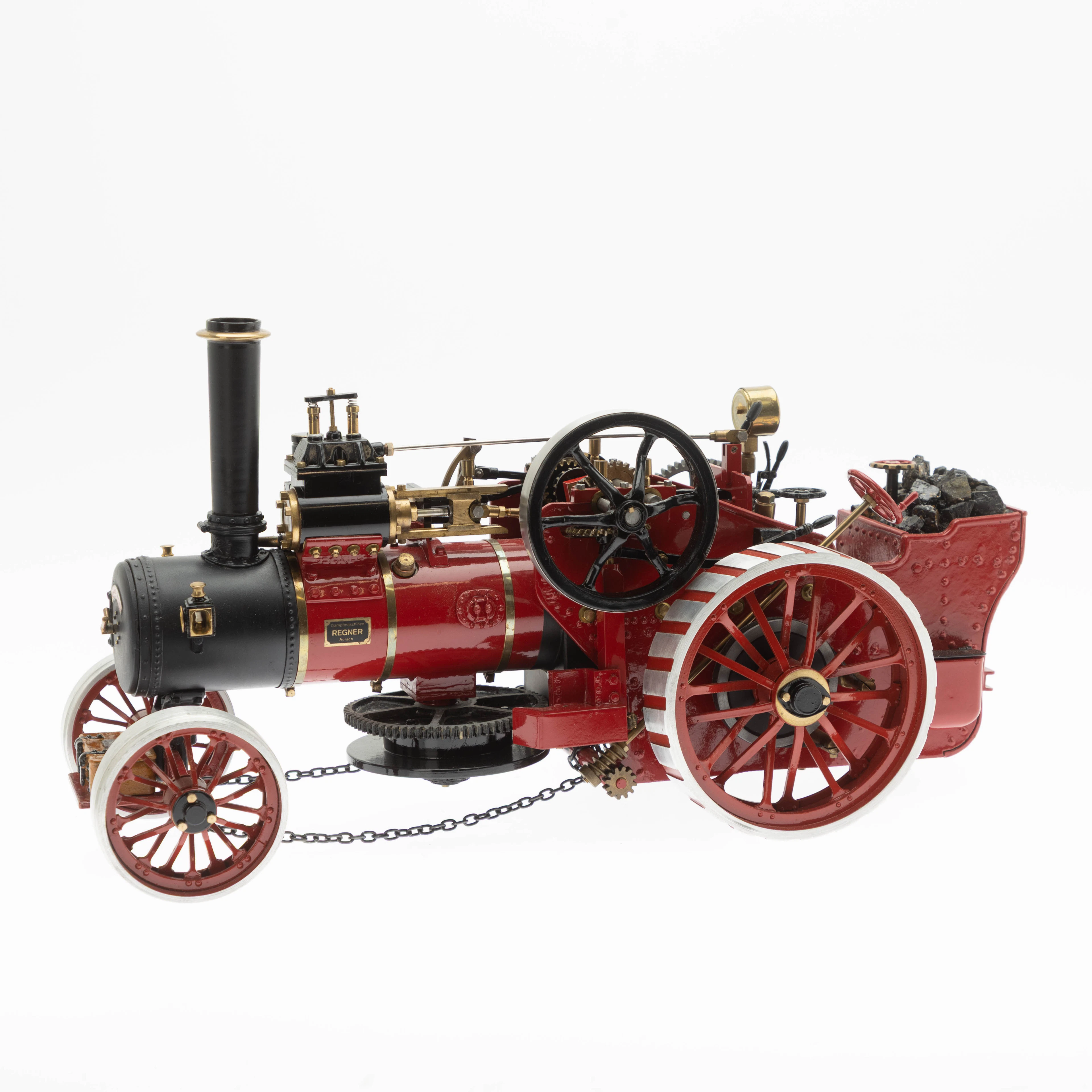 REGNER. Regner, Dampfpflug-Lokomotive 'Napoleon', 1:16, inkl. Acryl