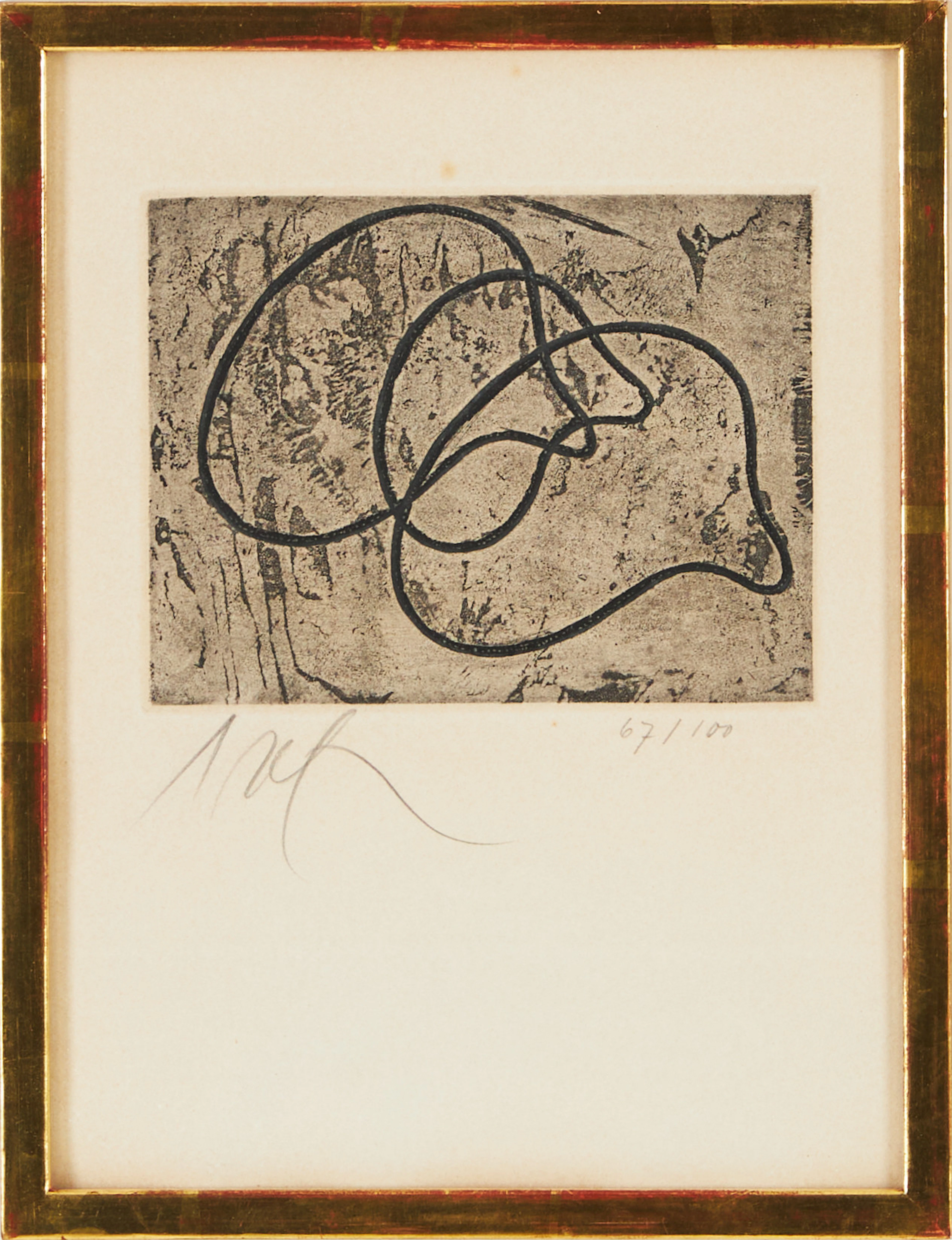 HANS (JEAN) ARP (1887-1966). Utan titel, etsning, signerad och numrerad