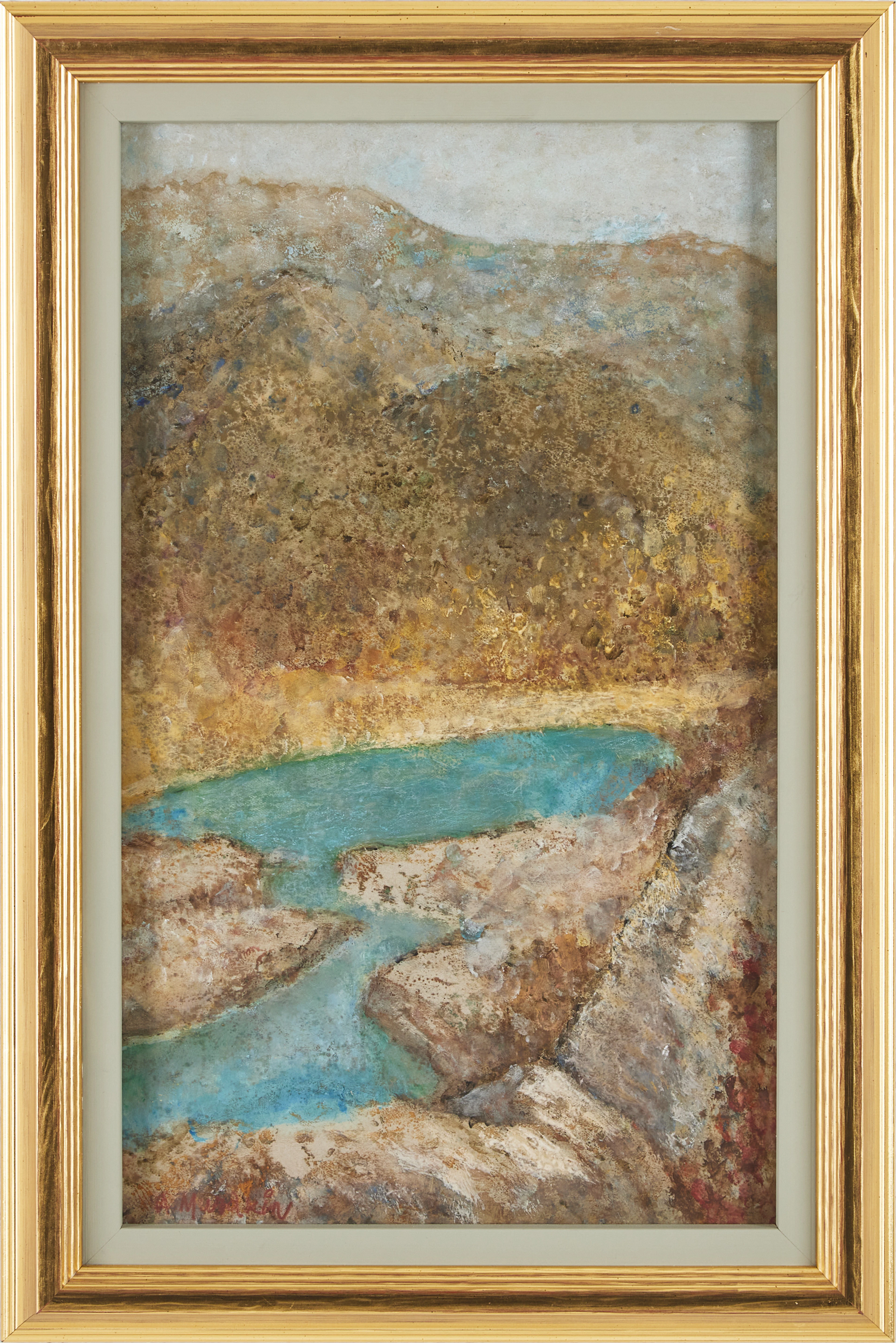 ANTS MURAKIN (ESTLAND/SVERIGE, 1892-1975). Landskap med flod.