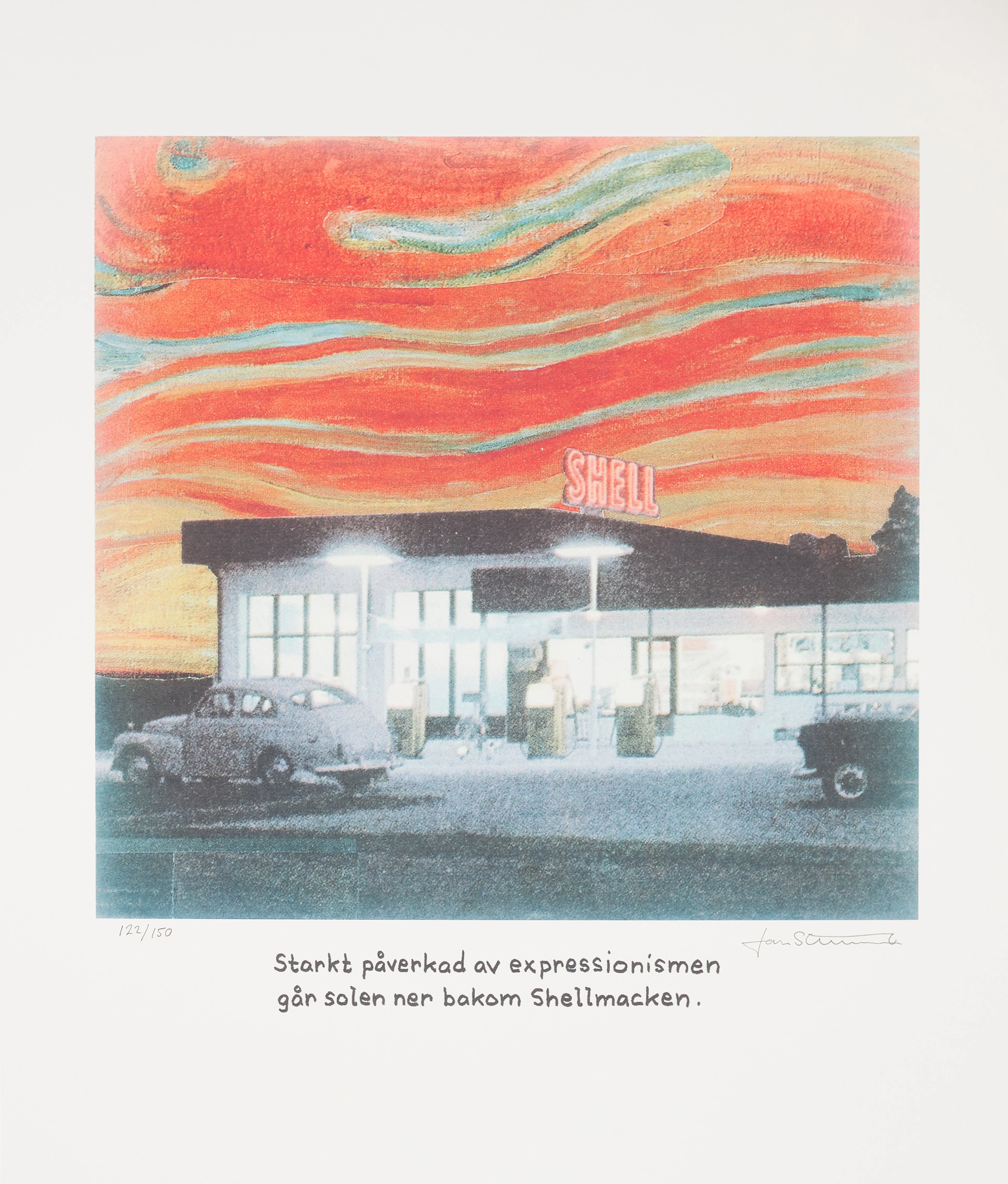 JAN STENMARK. (FÖDD 1949). "Starkt påverkad av expressionismen går