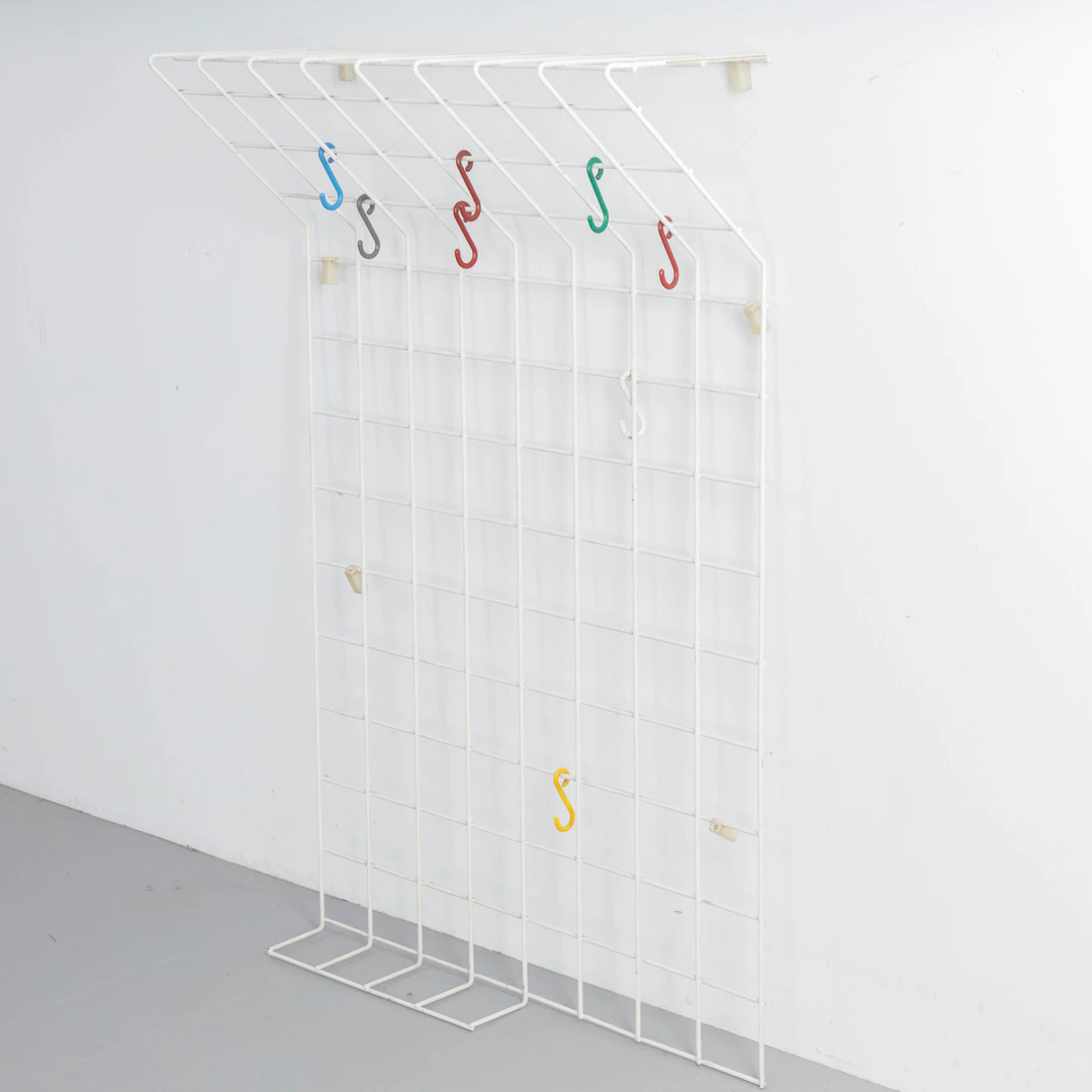 KARL FICHTEL. Drahtwerke Erlau. Gitter Wandgarderobe, Deutschland