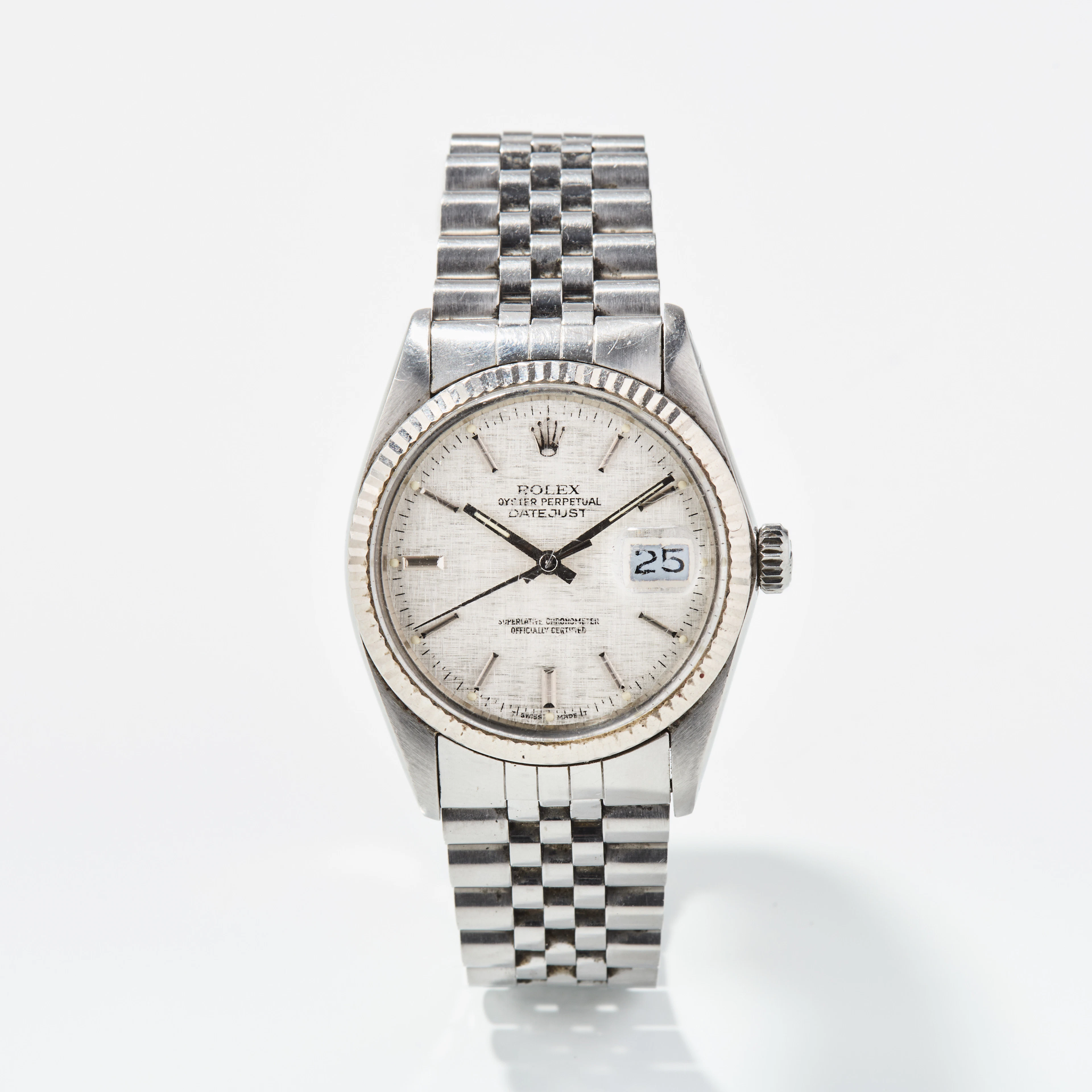 ROLEX, Oyster Perpetual, Datejust (T Swiss Made T), Chronometer, "Linnen