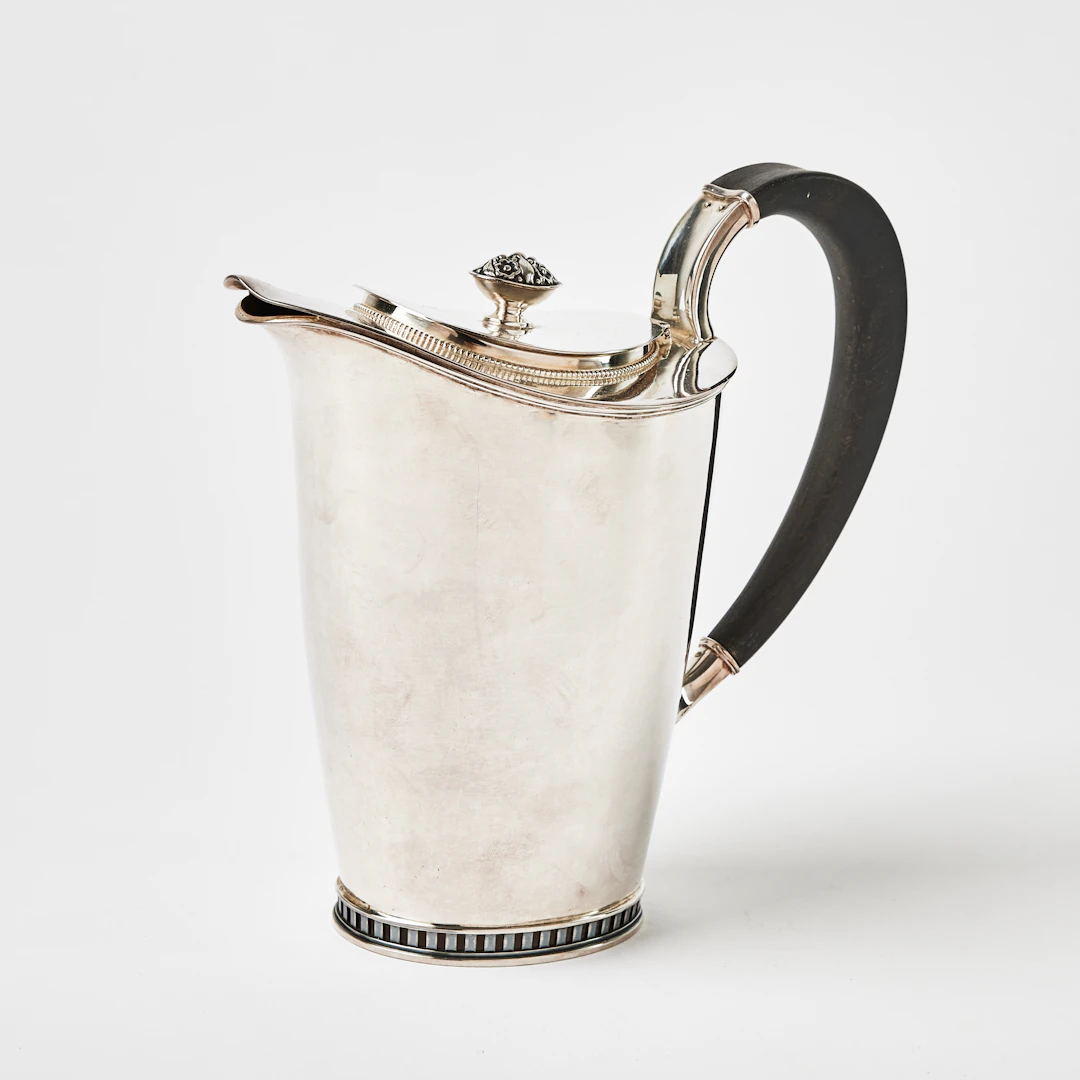KANNA, silver, Sven-Arne Gillgren, hänkel i ädelträ, 1968.
