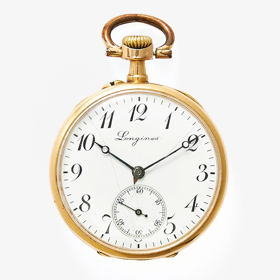 LONGINES, mormorsur, 33,6 mm, 18K guld, ca 1905.