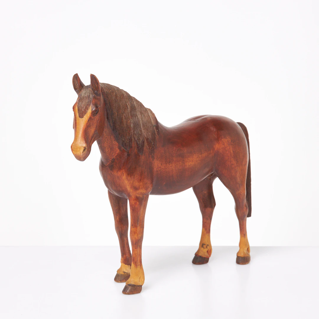 EDVIN FROM (1897-1964), Skulptur, häst, monogramsignerad EF, betsat