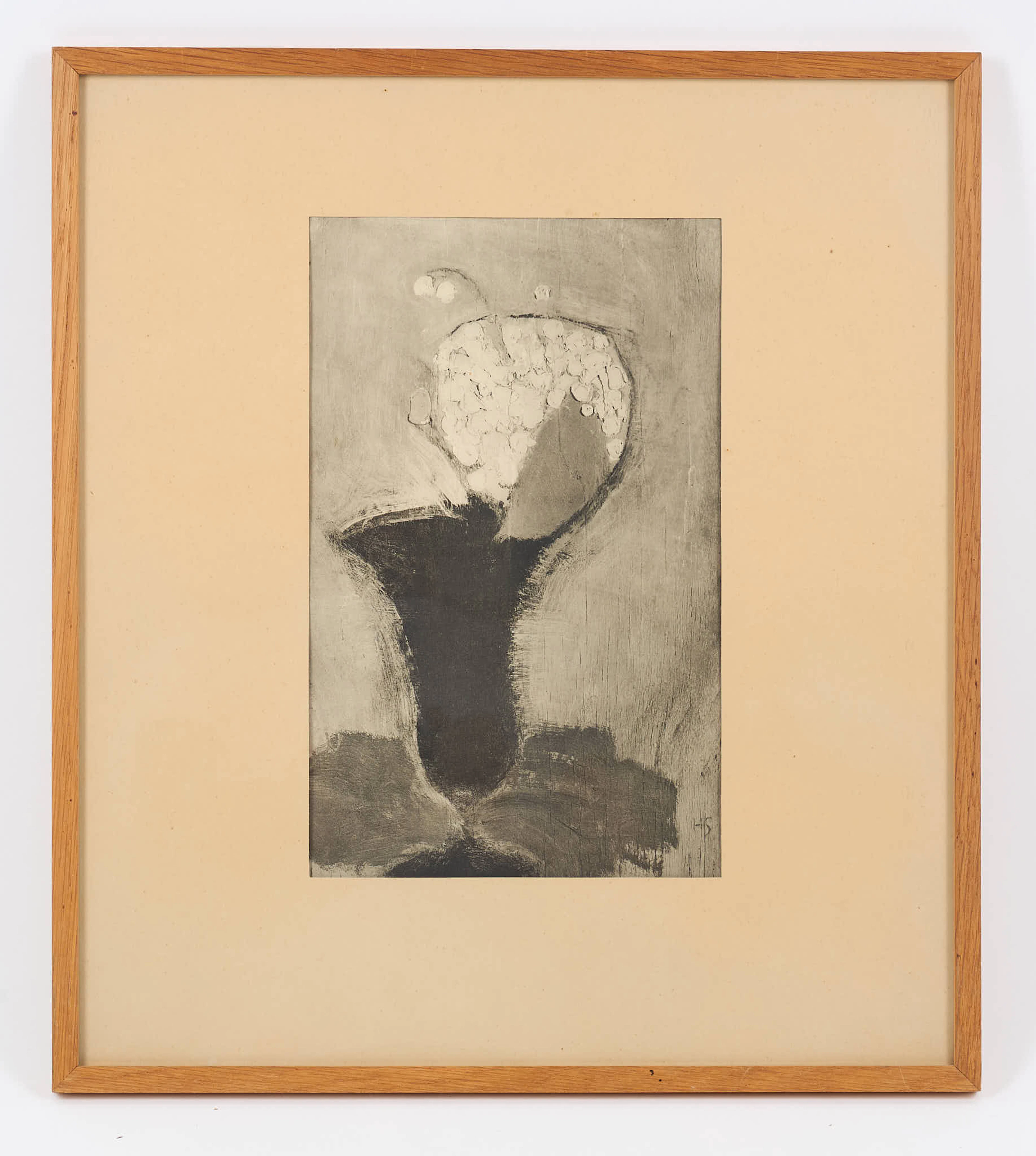 HELENE SCHJERFBECK. HELIOGRAVYR, liljekonvaljer, signerad HS i trycket.