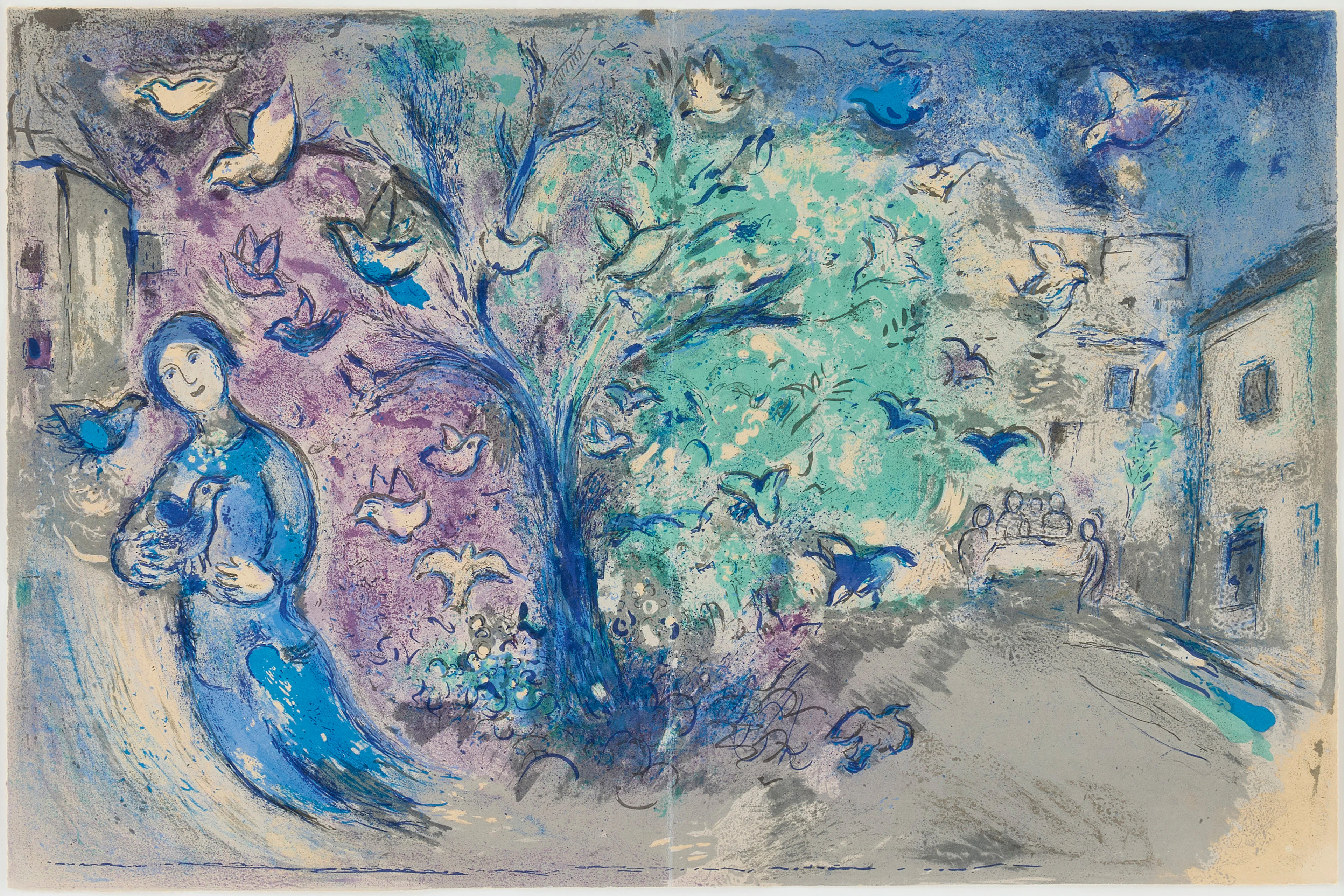 MARC CHAGALL. "La Chasse aux Oiseaux" from "Daphnis et Chloé".