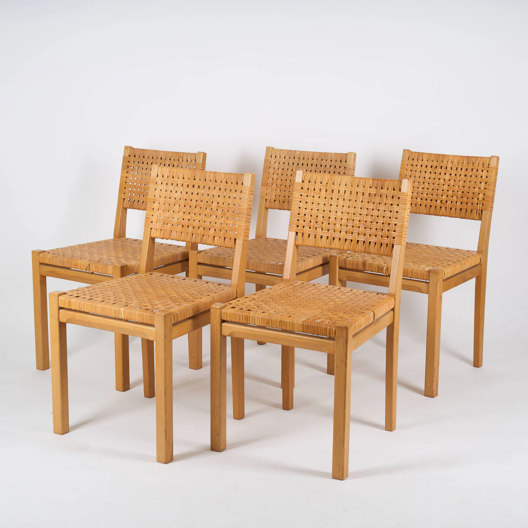 AINO AALTO. STOLAR, 5 st, modell 615, formgiven 1938, Artek Finland