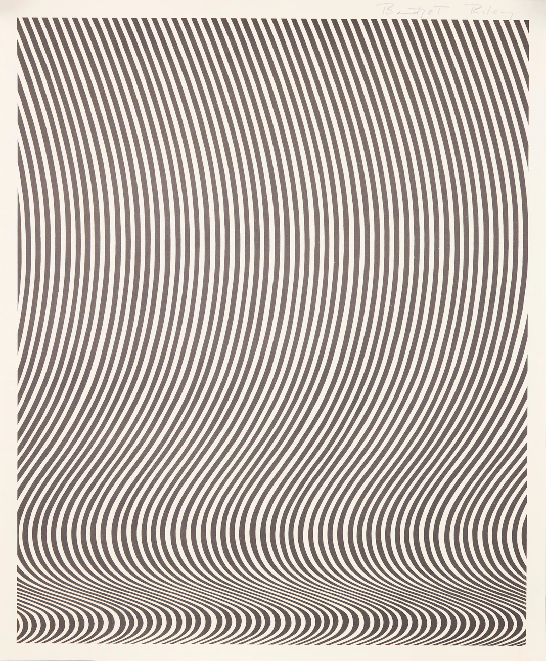 BRIDGET RILEY. "Untitled (Richard Feigen Gallery)".