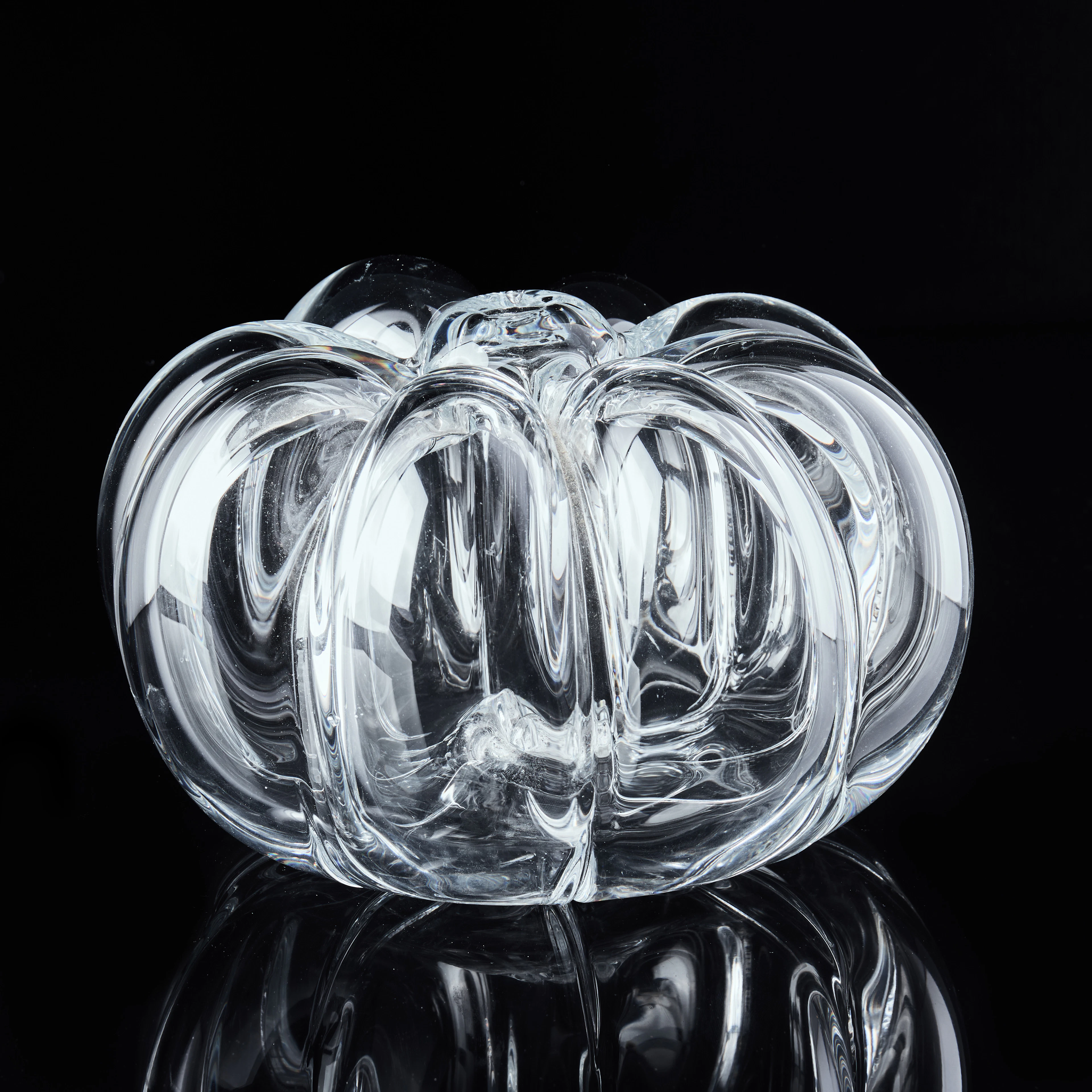 HANS HEDBERG. Skulptur i form av pumpa, Biot, Frankrike, glas.