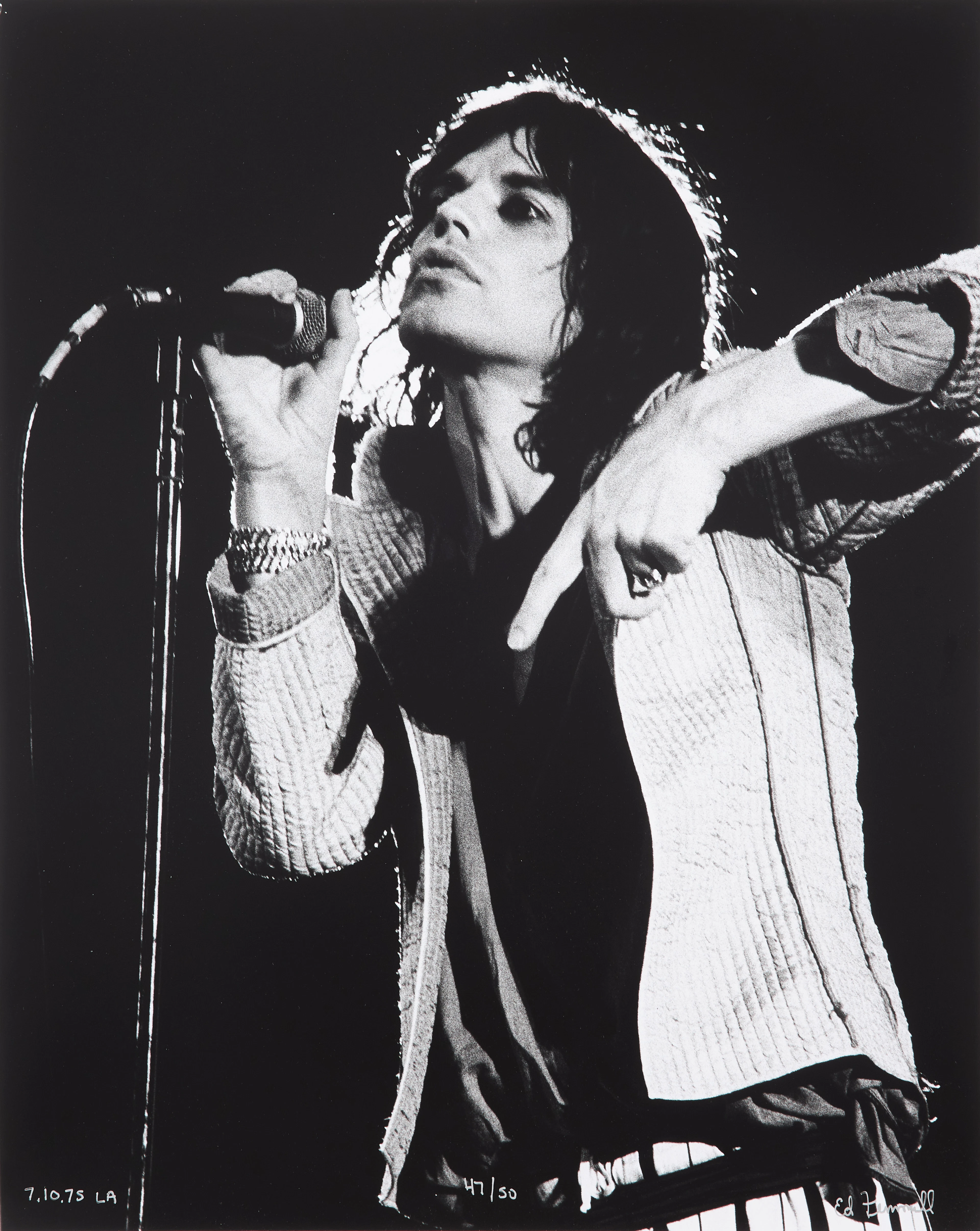 ED FINNELL (USA/SVERIGE, FÖDD 1956). Mick Jagger, The Rolling Stones