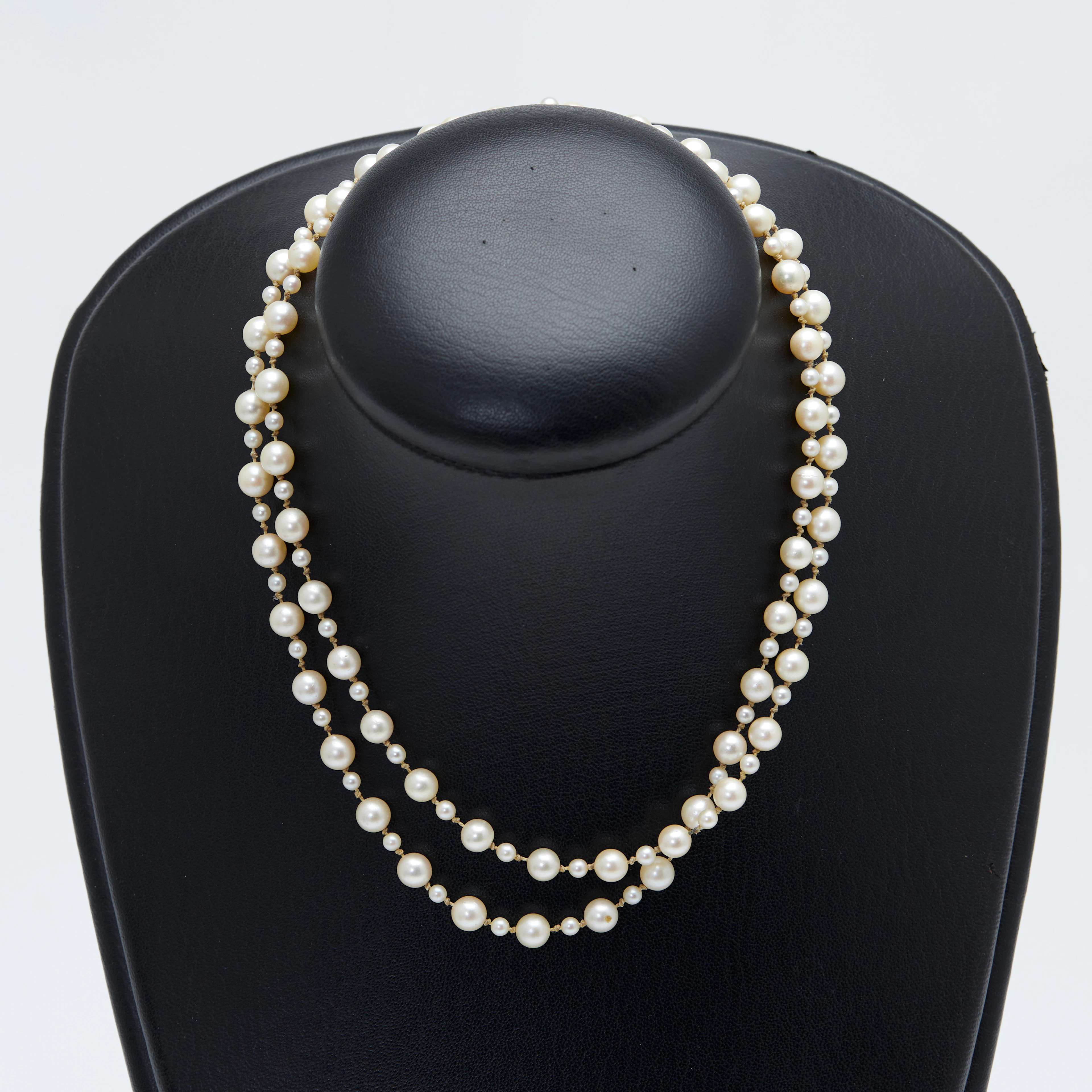 KETTE, 333er Gelbgold, Perlen.