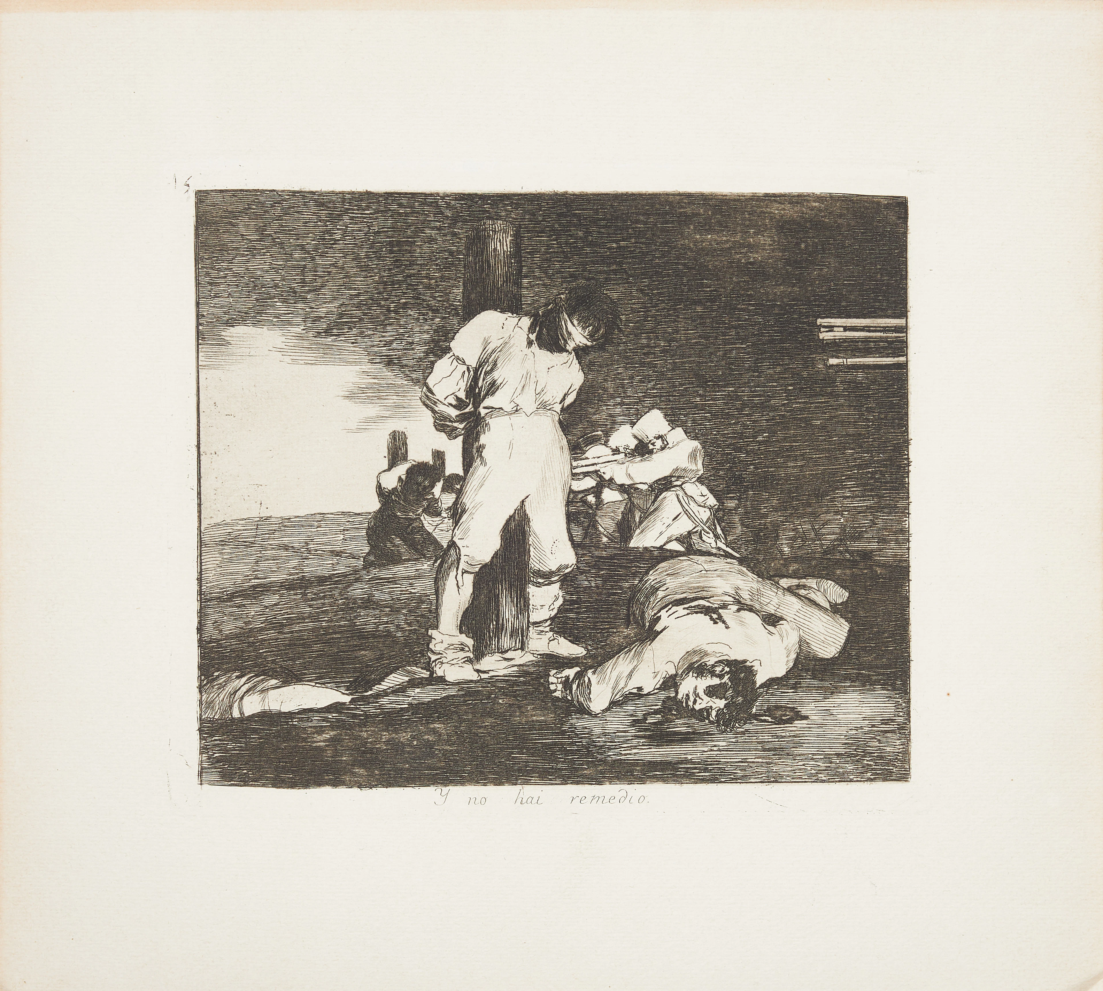 FRANCISCO DE GOYA (1746-1828). EFTER. Gravyr, ur "Desastres de la