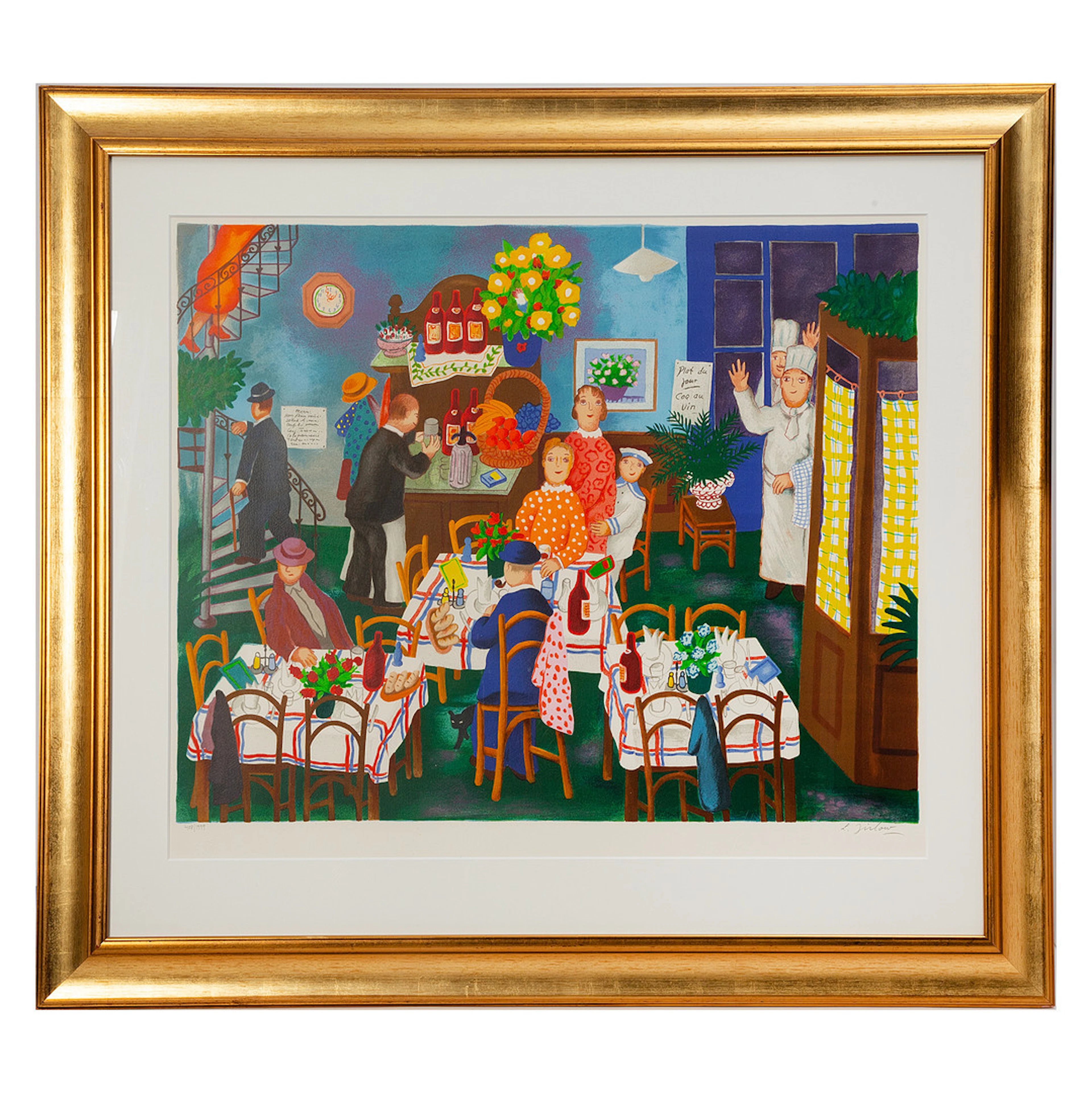 LENNART JIRLOW. Färglitografi, "Millenium", signerad och numrerad 408/999.