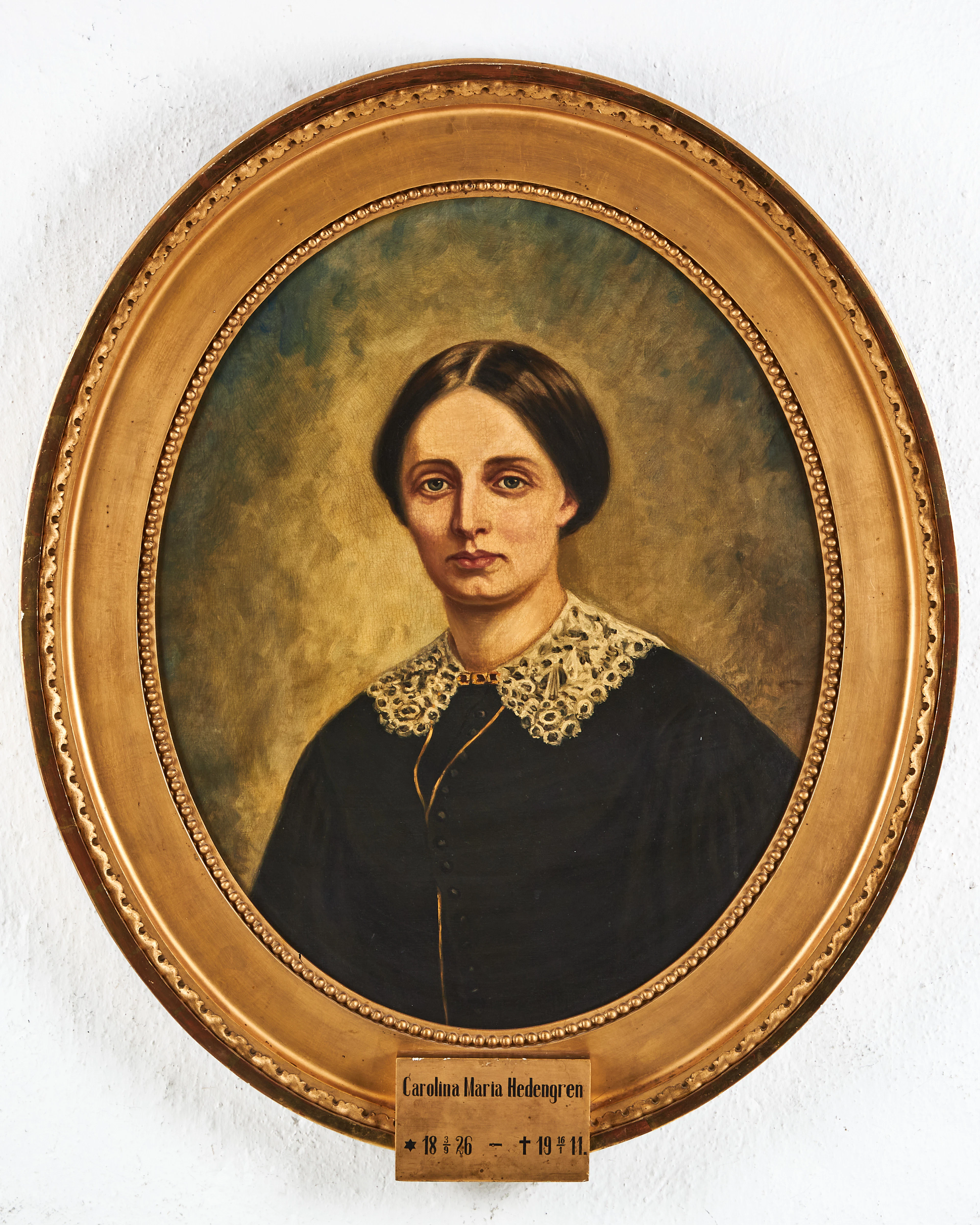 PORTRÄTT, 1 par, omkring 1900, Olof Gabriel Hedengren och Carolina