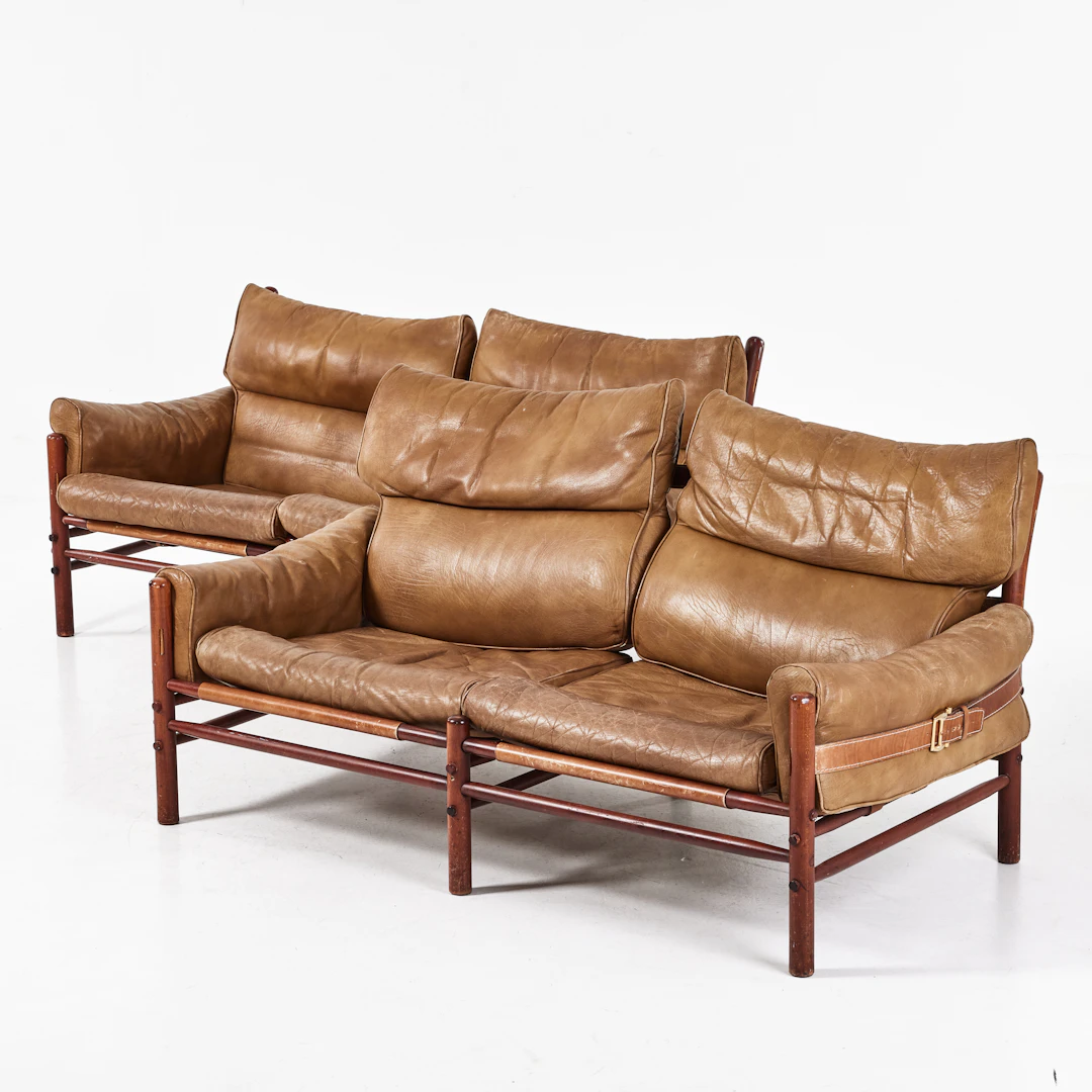 ARNE NORELL. Soffor, 2 st., Kontiki, Norell möbler, 1970-tal.