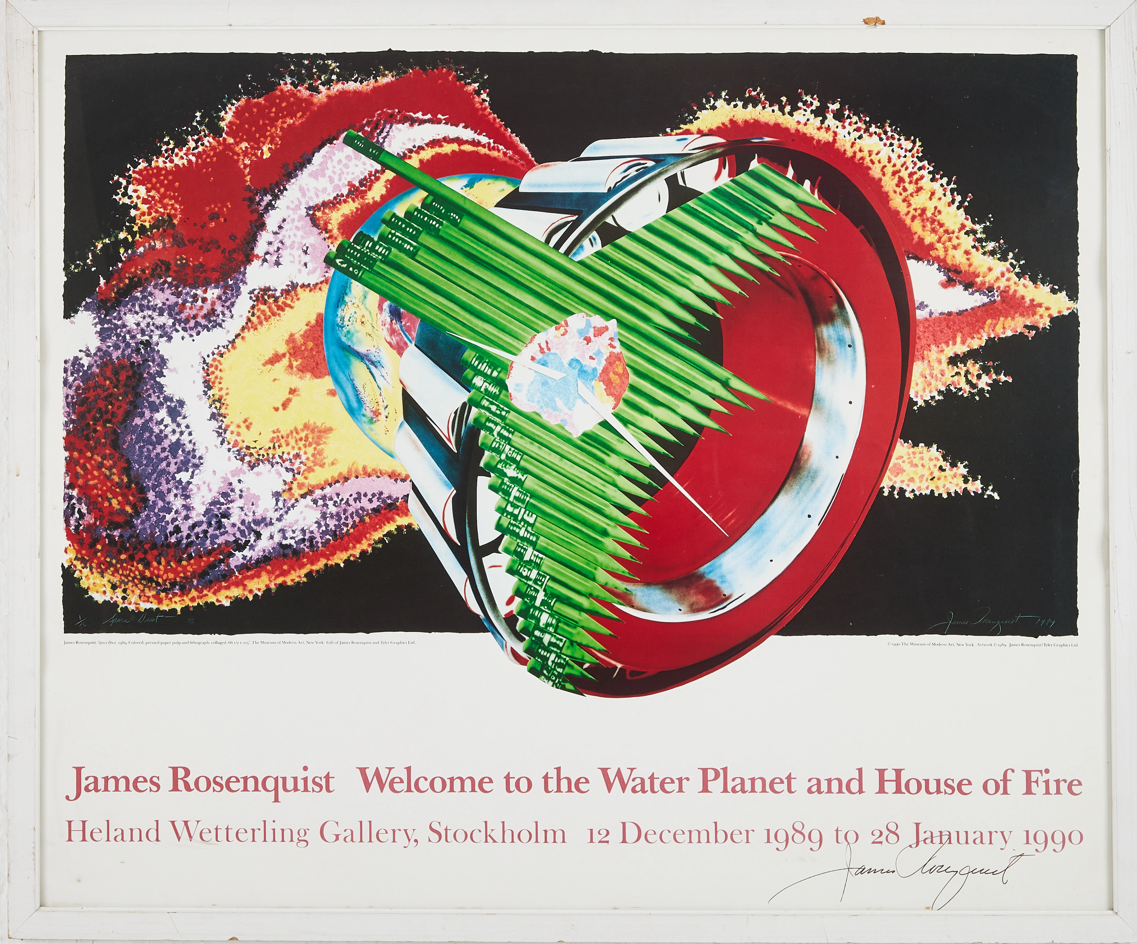 UTSTÄLLNINGSAFFISCH, James Rosenquist, "Welcome to the Water Planet