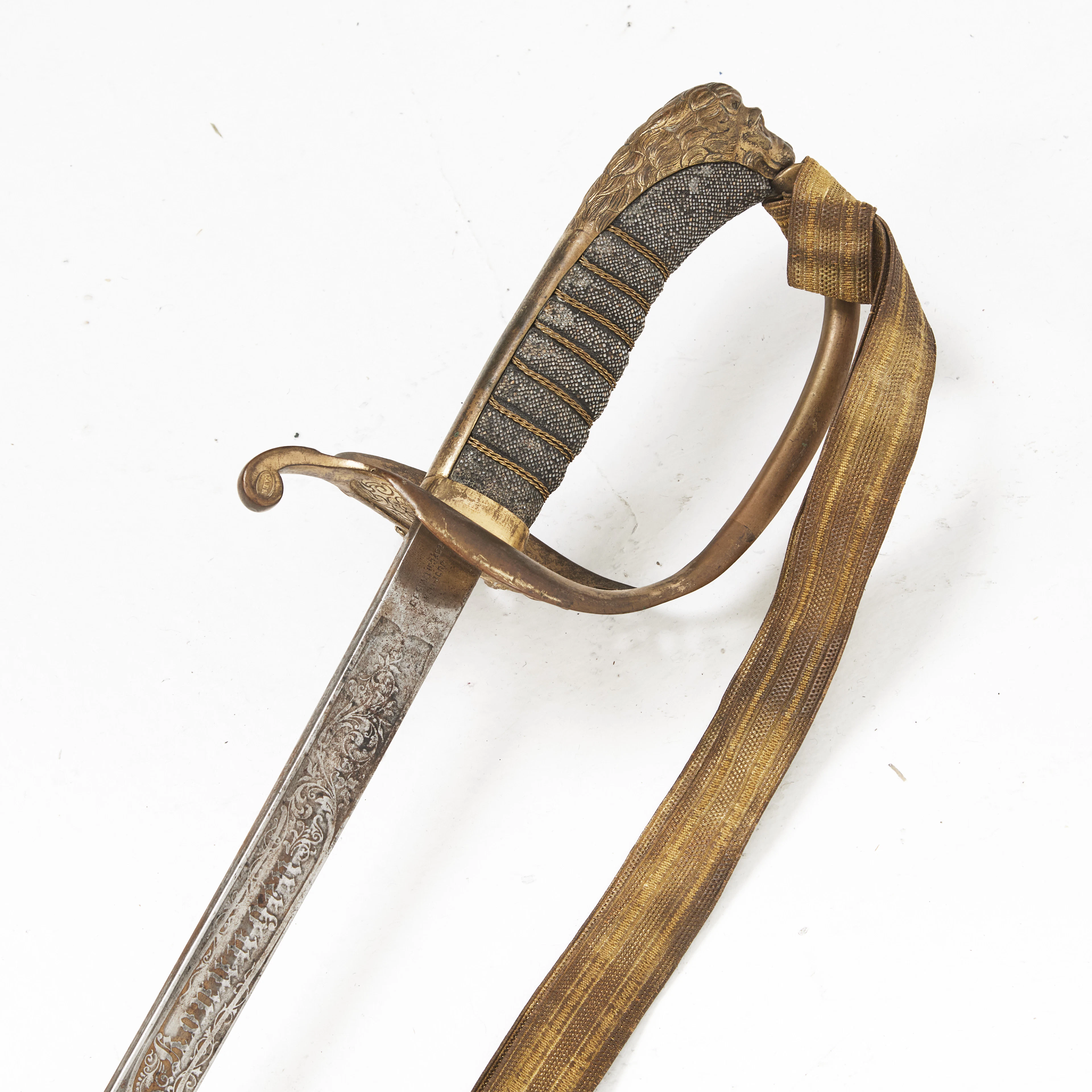 SABEL, svensk, ca 1870-tal, möjligen variant av m/1859, fäste med
