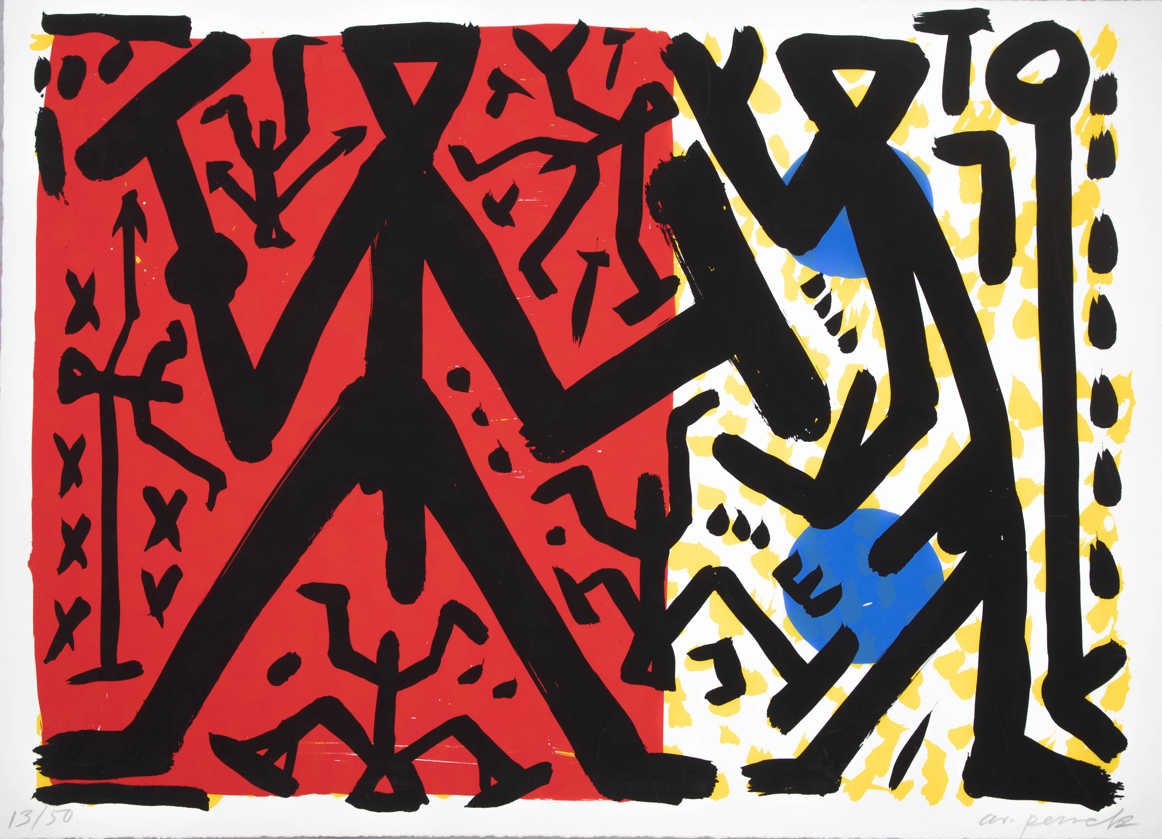 A. R. PENCK (1939-2017). Ohne Titel, aus Lustgarten.