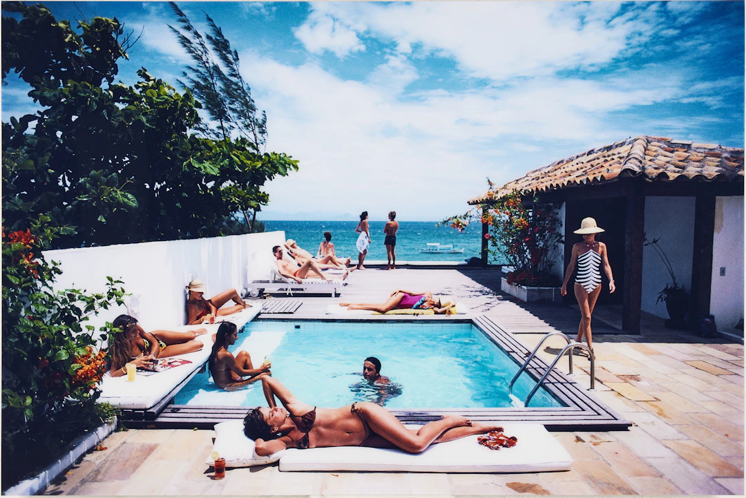 SLIM AARONS "Buzios" Fine Art Print. Numrerad 21.