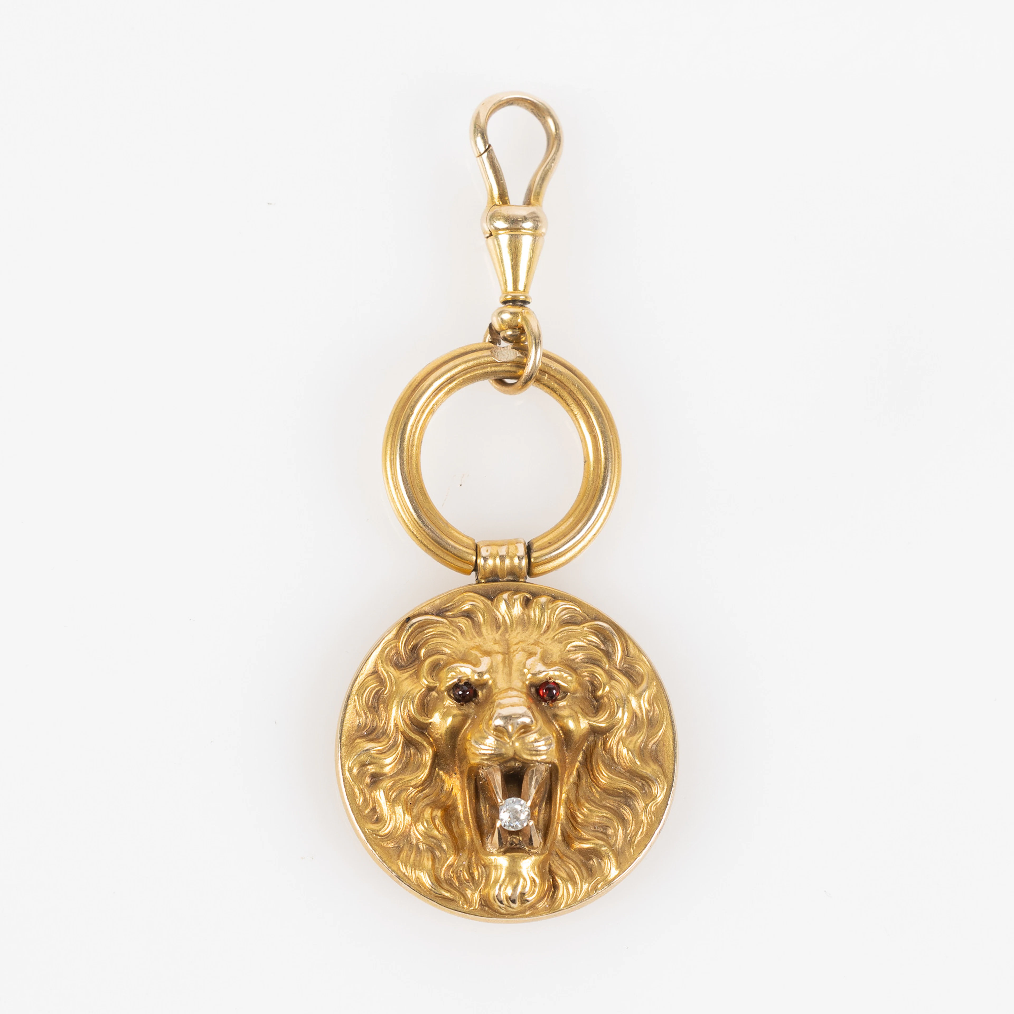 FICKURSHÄNGE, 14K guld, diamant.