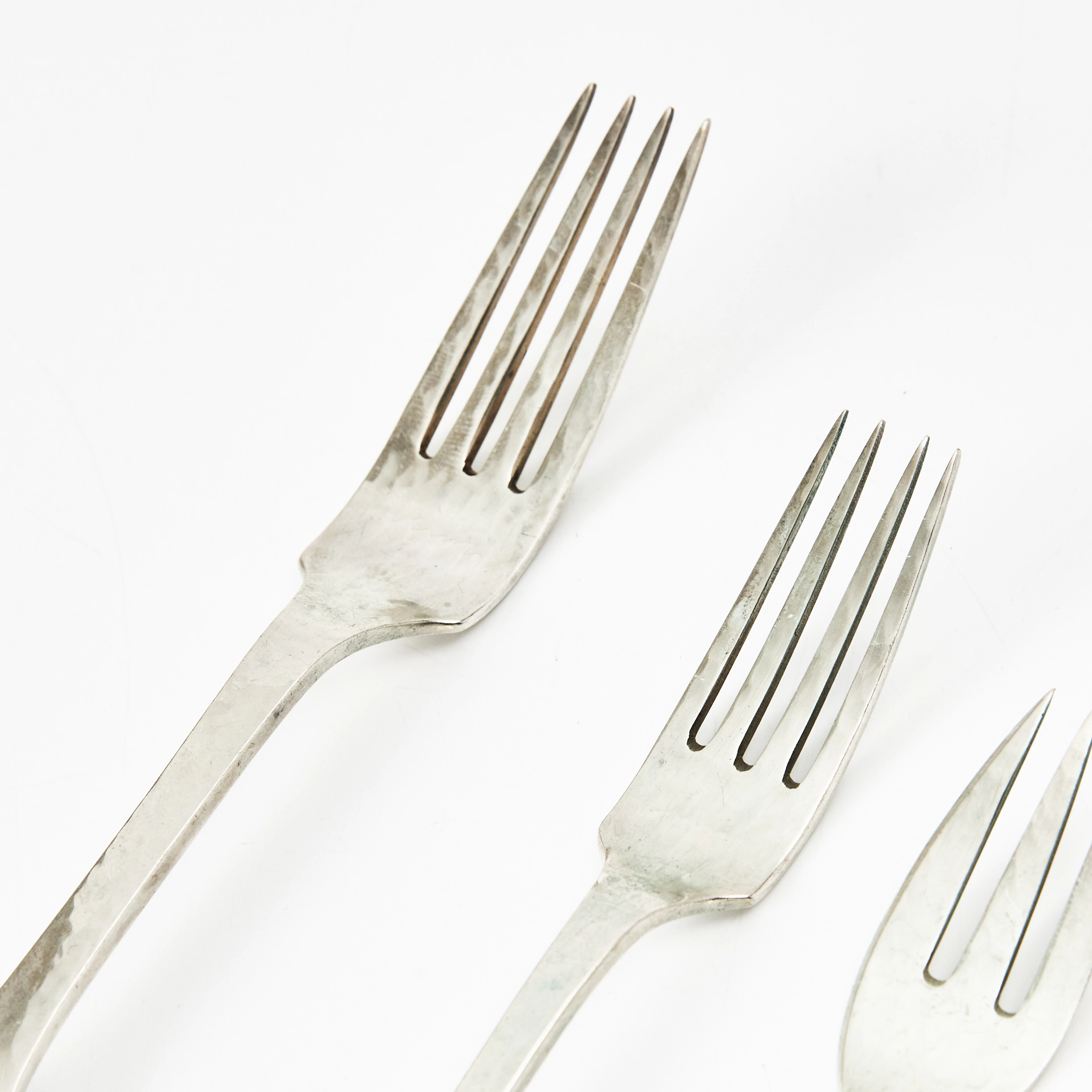 BESTICK, 77 dlr, silver, snäckmodell, H Willadsen-Nielsen, Köpenhamn 1949-1948.