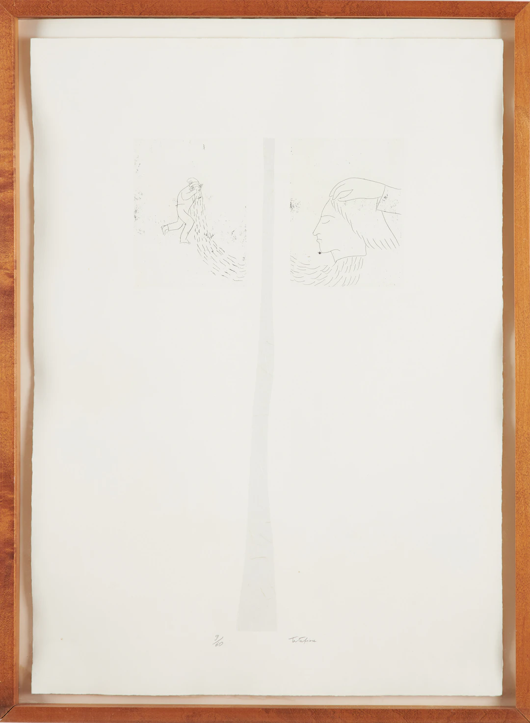 ERNESTO TATAFIORE. Figurkomposition, färgetsning, 9/60, signerad.