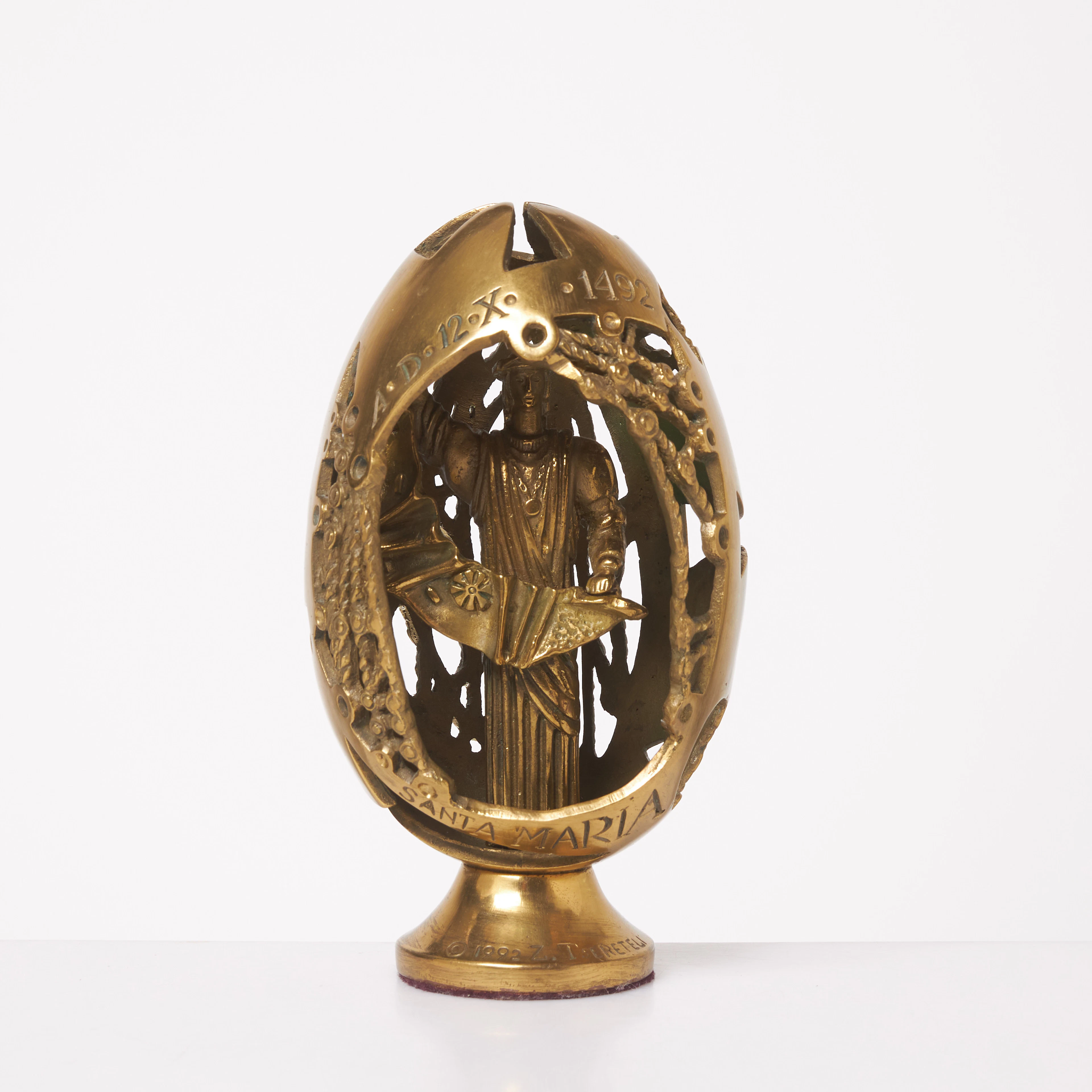 SKULPTUR, "The birth of the new man", Christopher Columbus, brons