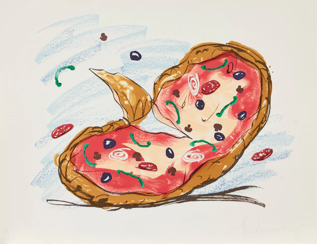 CLAES OLDENBURG. "Pizza/Palette".