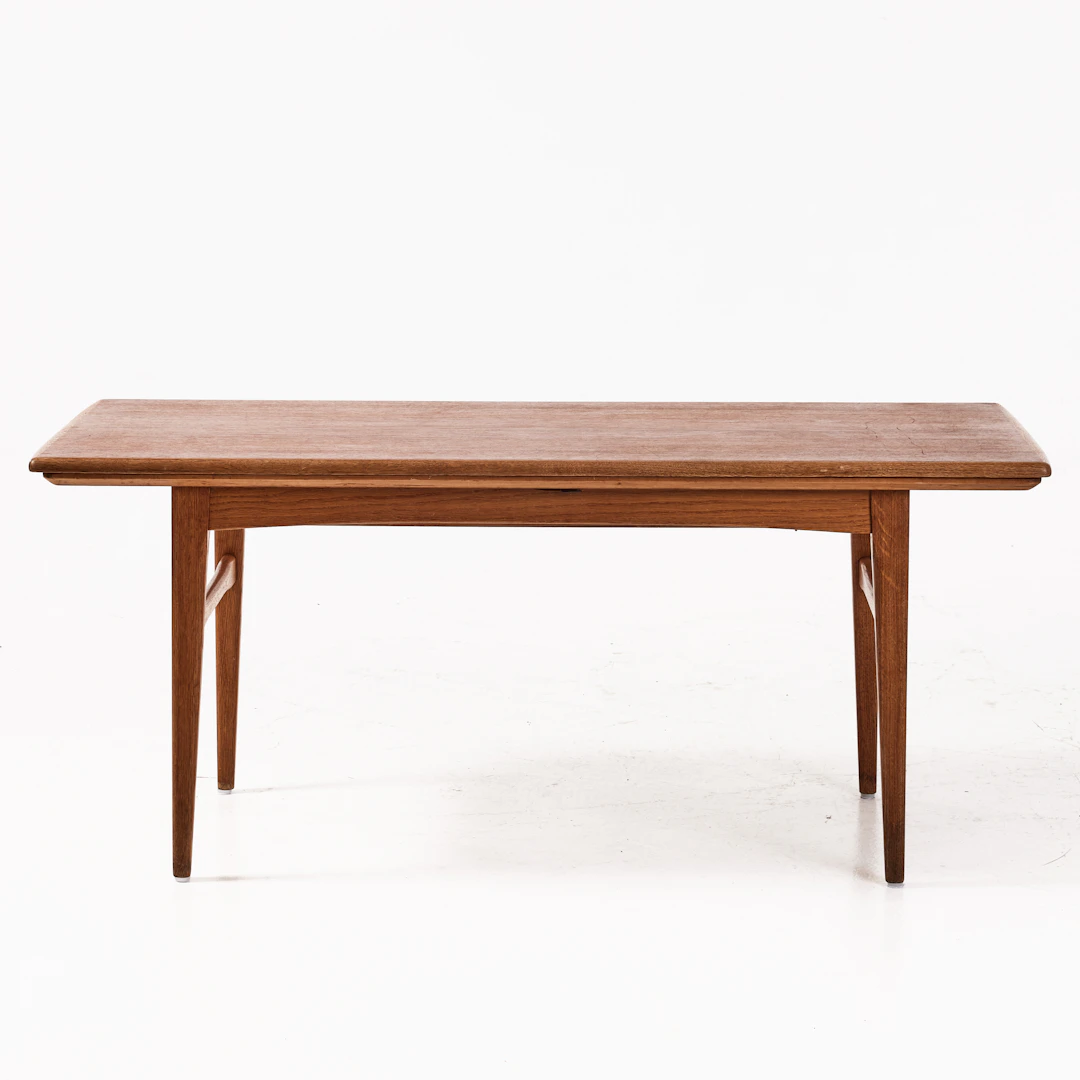 SOFFBORD/MATBORD, "EM-bordet", teak/ek, 1950/60-tal, Emmaboda möbelfabrik