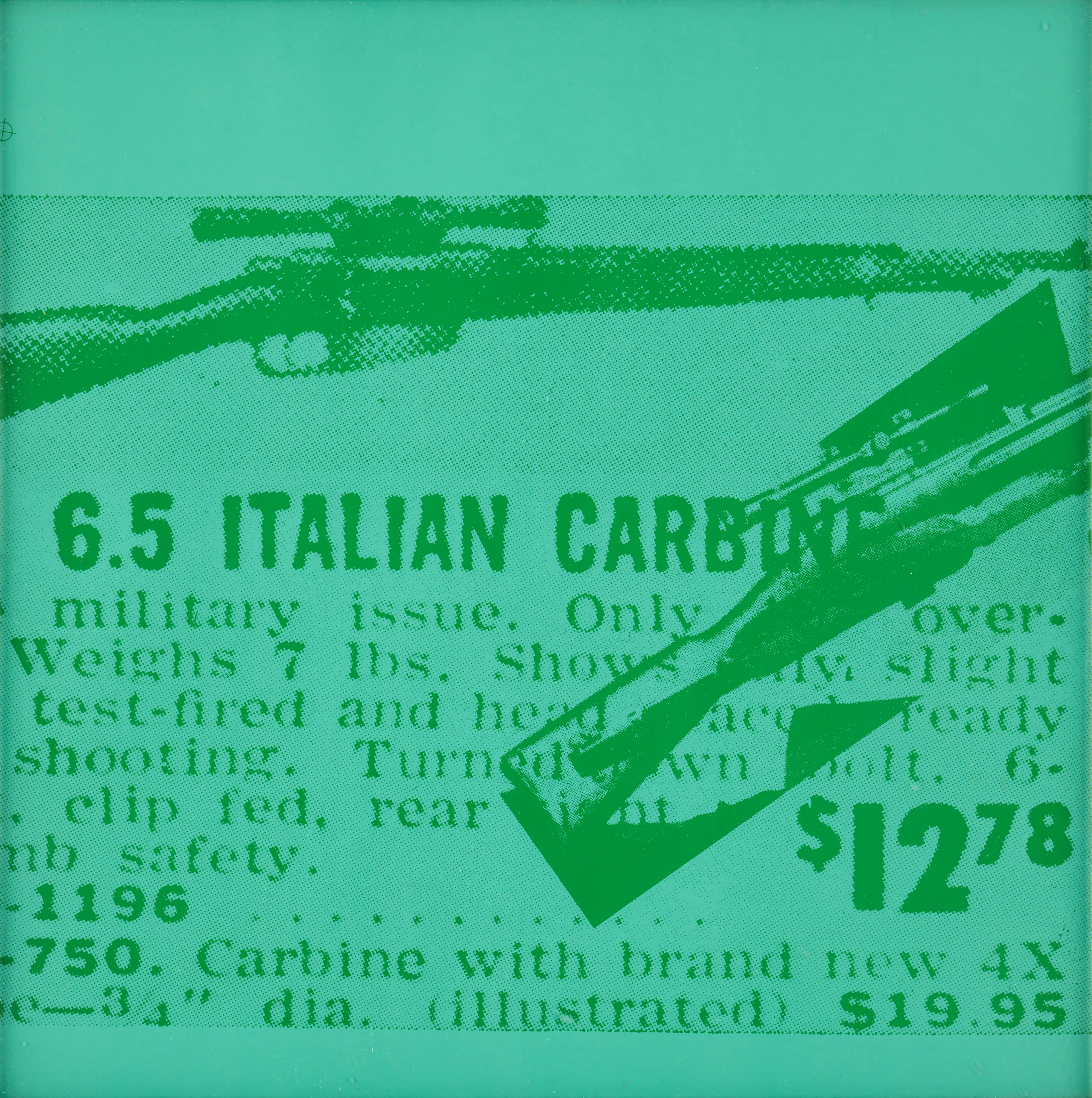 ANDY WARHOL. "6.5 Italian Carbine" from "Flash-November 22, 1963".