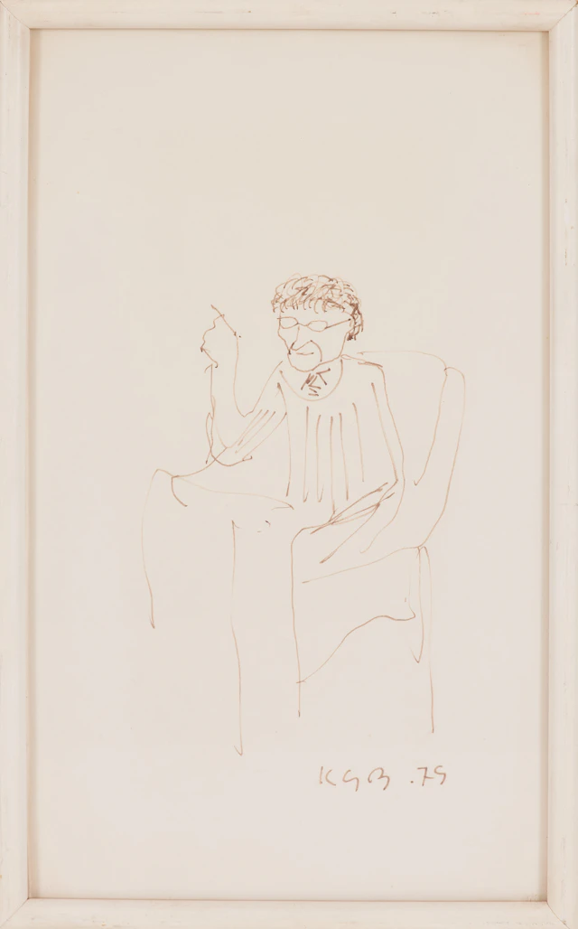 KARL GÖTE BEJEMARK (1922-2000). Tusch på papper, monogramsignerad