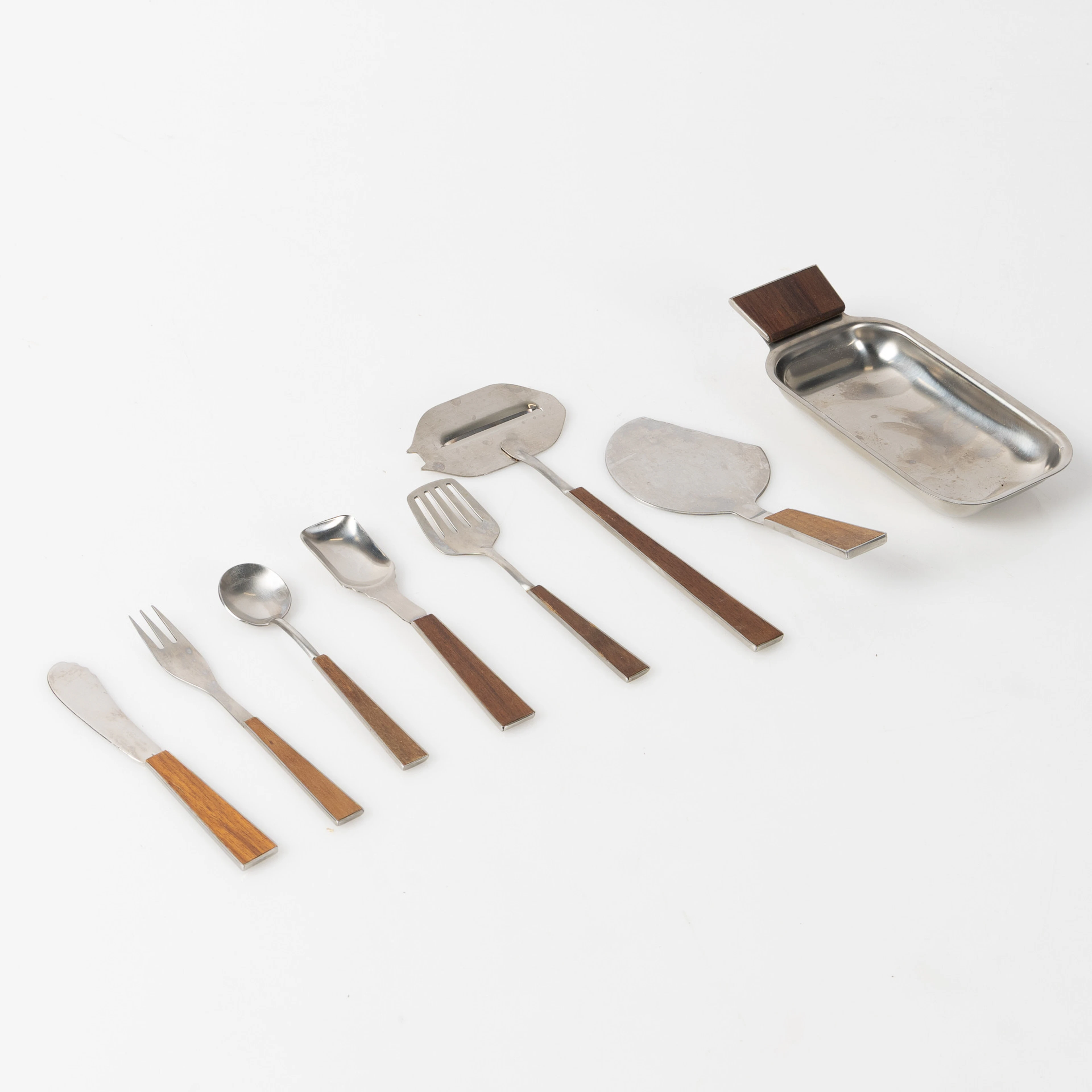 STÅLVERKET, "Ståko", smörgåsset, teak och rostfritt, 1960-tal.