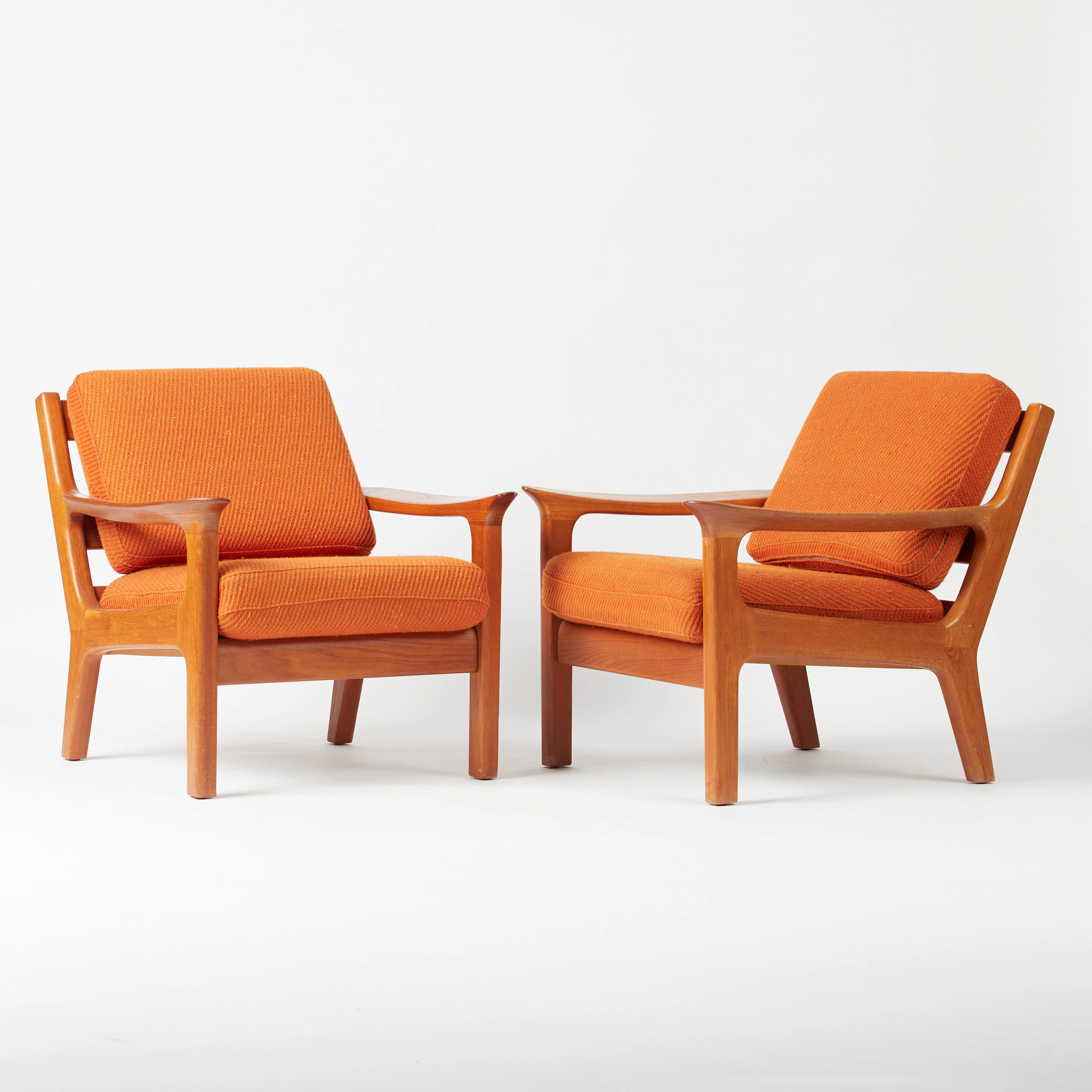 JUUL KRISTENSEN. JK Denmark, Sessel / Lounge Chair, Teak, Wolle, 1970er