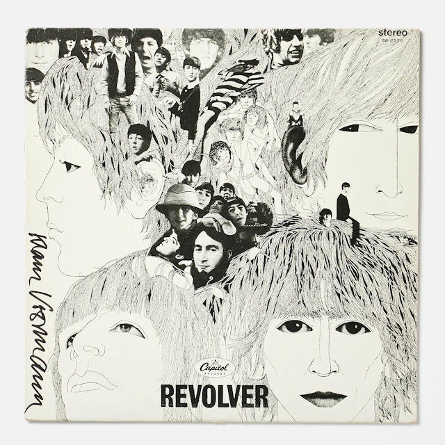 KLAUS VOORMANN, signerad skiva, Lpn "Revolver", signerad av omslagets