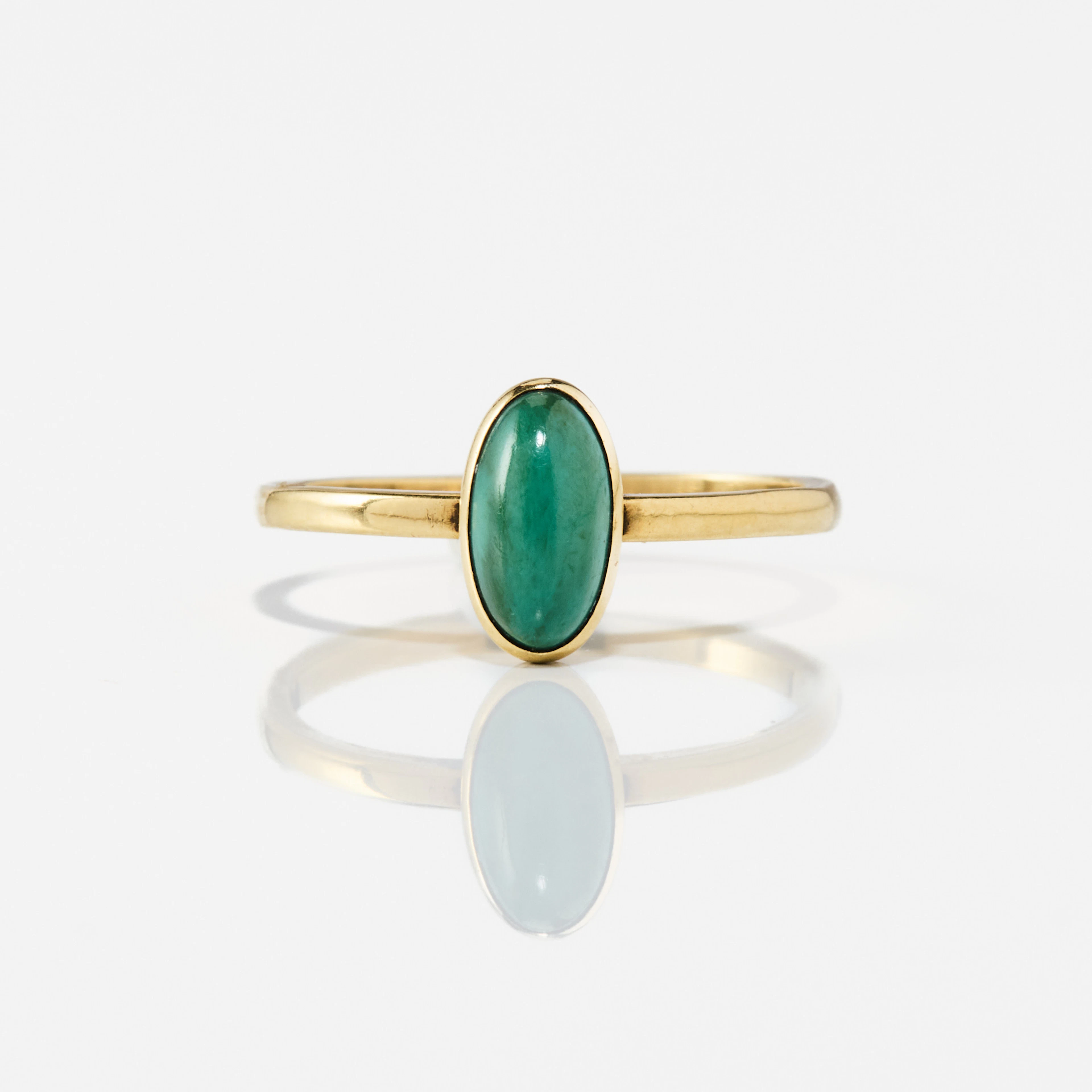 WIWEN NILSSON. Ring, 18K guld med en turkos, Lund 1936.