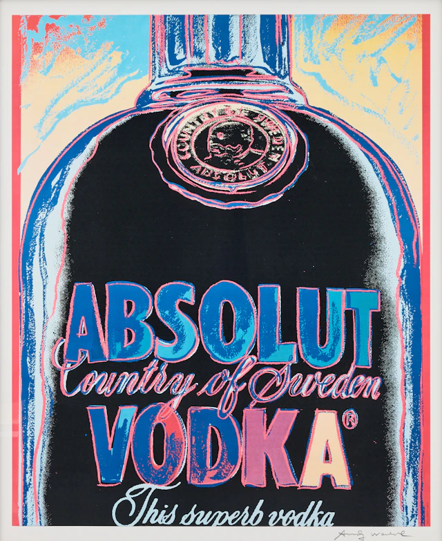 ANDY WARHOL. "Absolut Vodka".