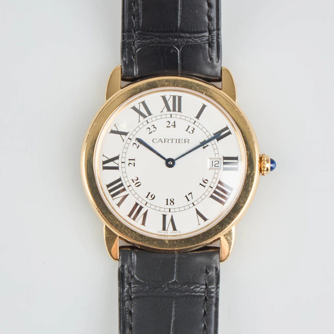 CARTIER, Ronde Solo, armbandsur, 18K guld/stål, quartz, safirglas, 36 mm.