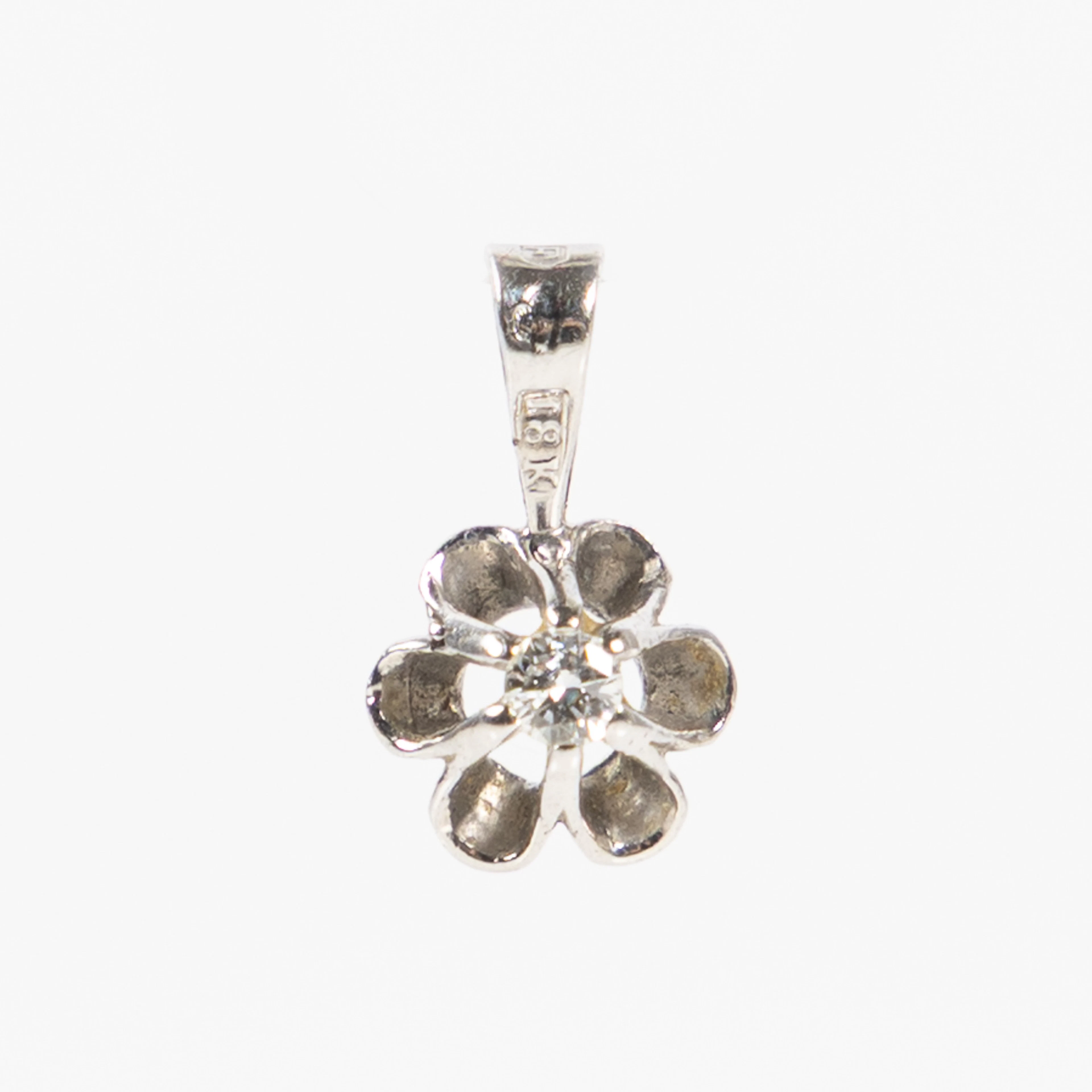 ALTON, hänge med diamant, 18K vitguld, Falköping.