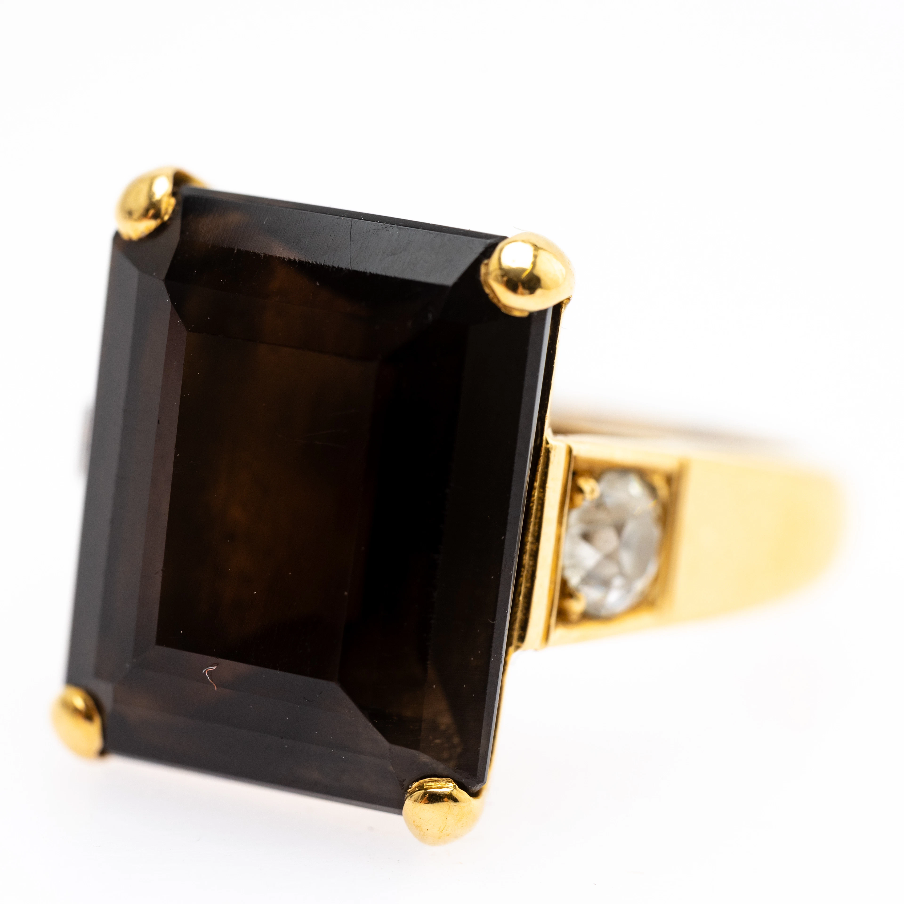 Ring mit Rauchquarz.