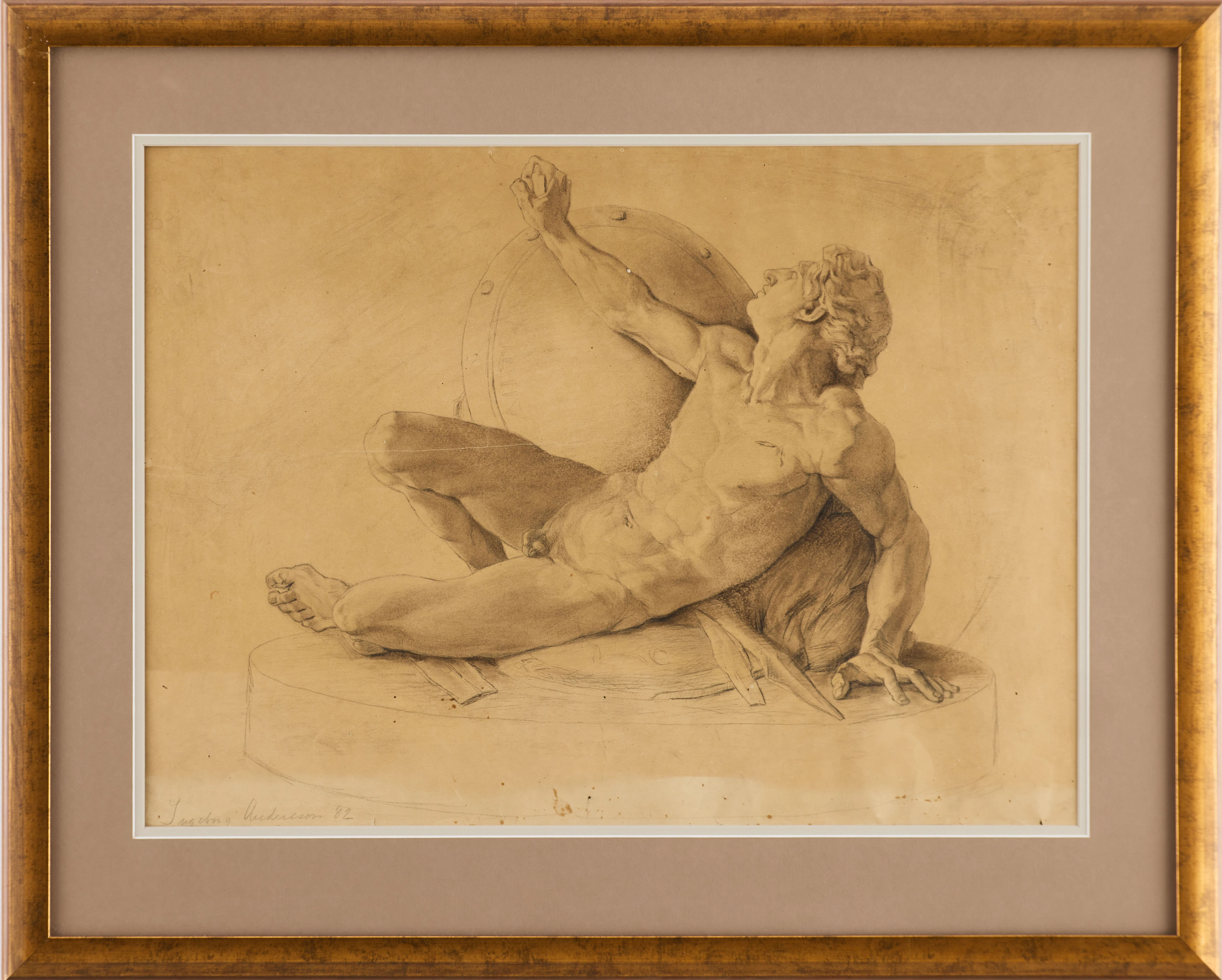 INGEBORG HOLCK (ANDERSSON) (1862-1938). Otryades (efter Johan Tobias Sergel).