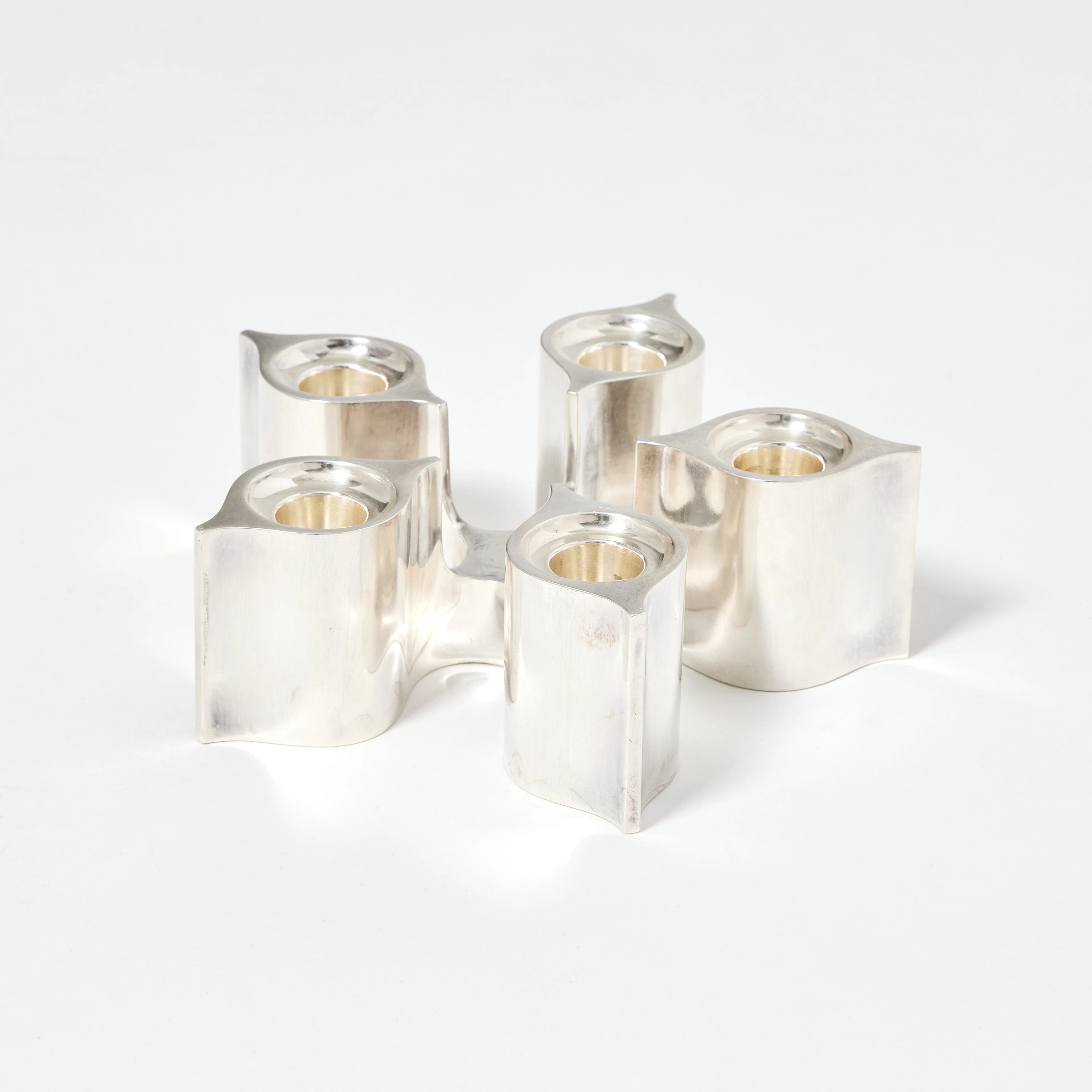 HANS BUNDE, kandelaber, sterlingsilver, Cohr Danmark.
