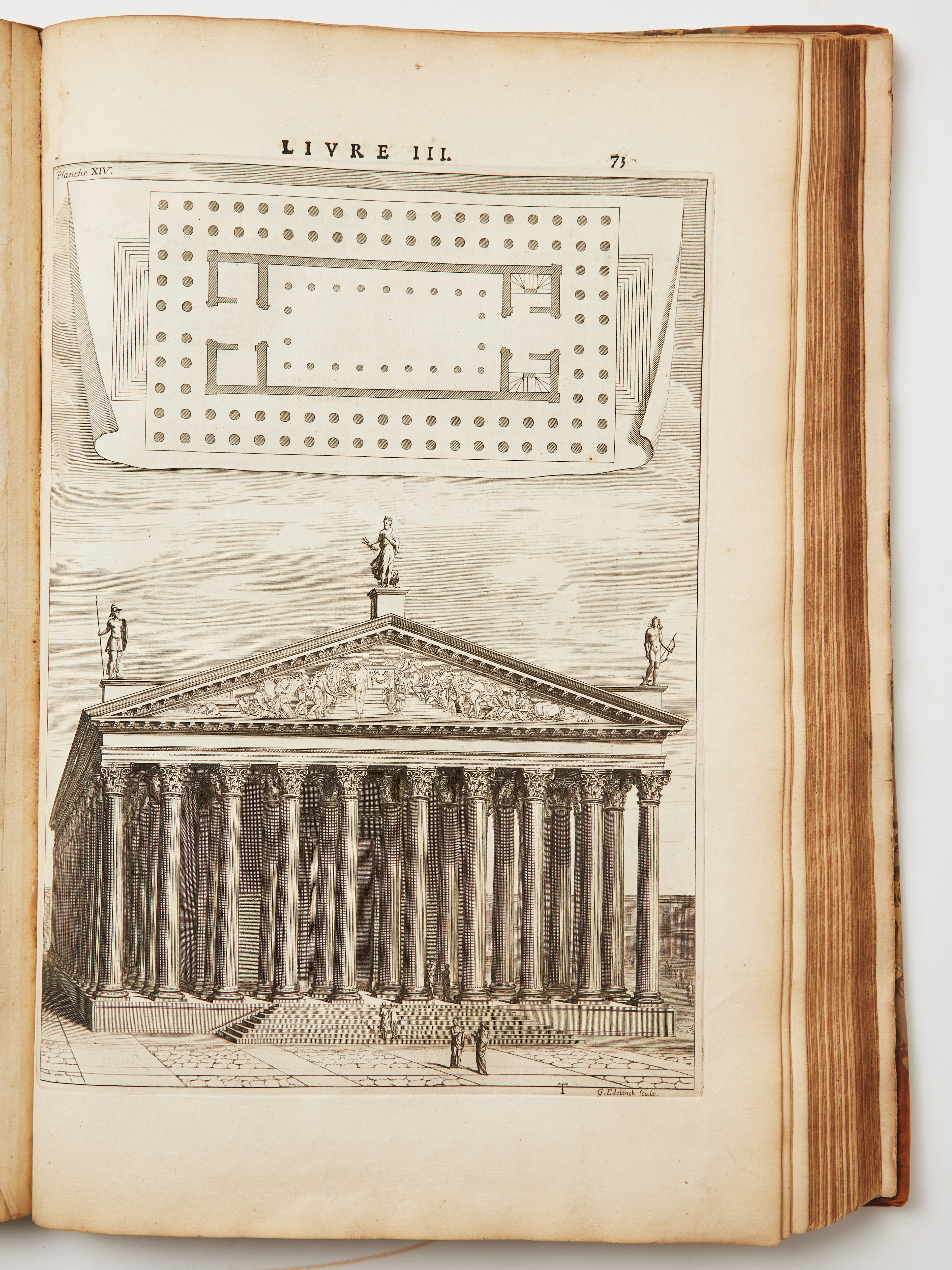 VITRUVIUS'S ARCITECTURE IN THE SECOND FRENCH EDITION, 1684.
