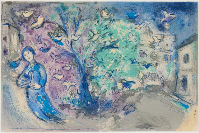 MARC CHAGALL. "La Chasse aux Oiseaux" from "Daphnis et Chloé".