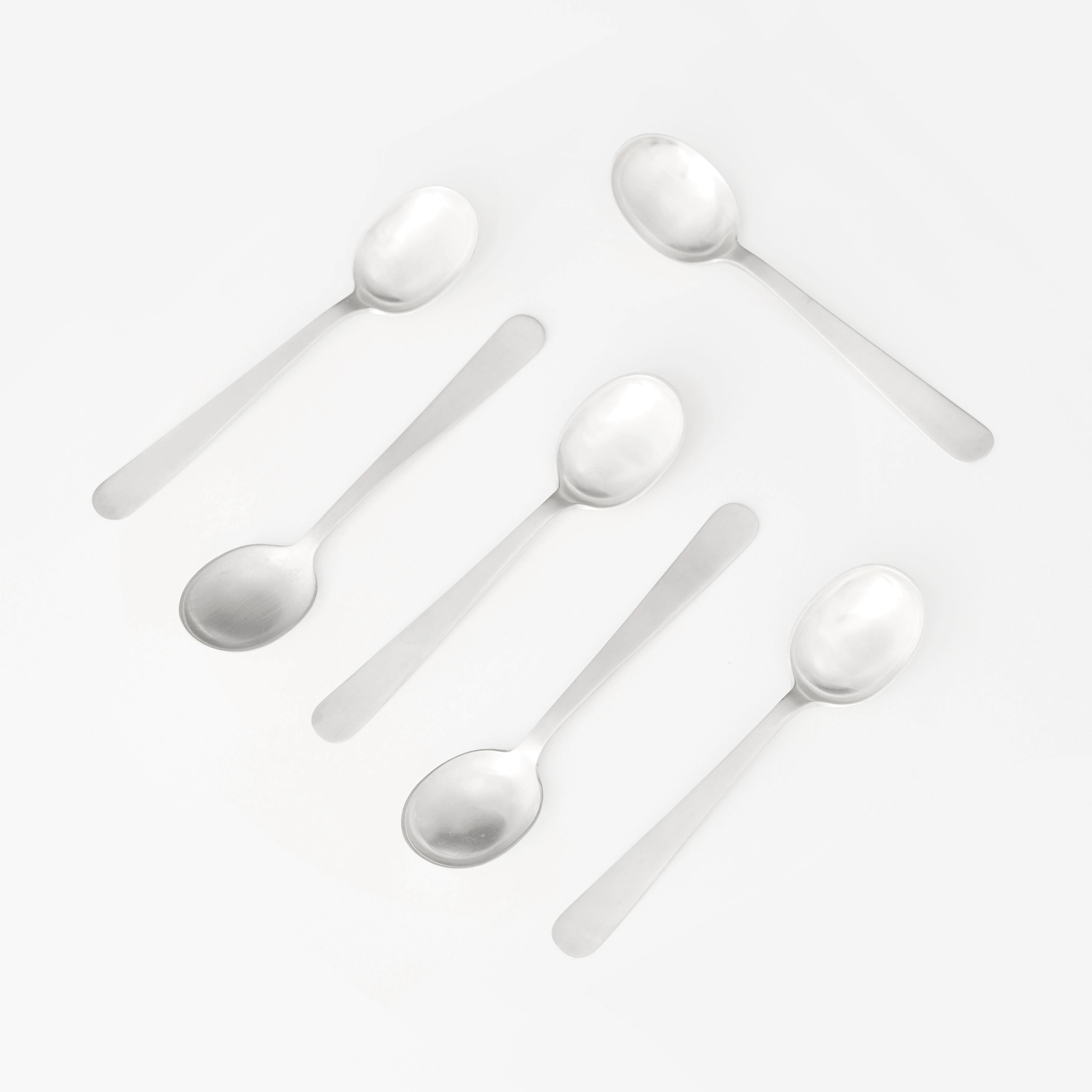WIWEN NILSSON. Kaffeskedar, sex stycken, silver, Lund 1954 (en 1960).