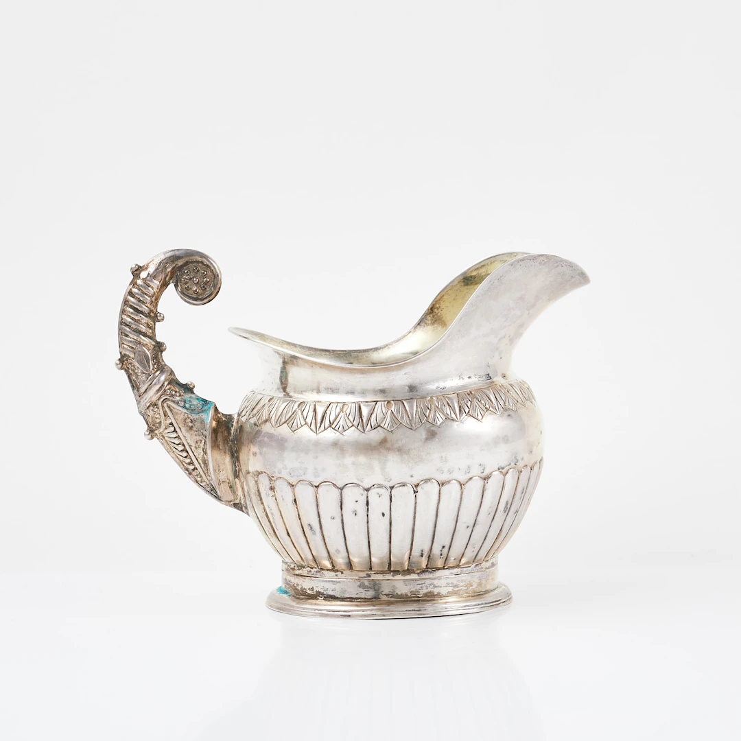 CARL GUSTAF HJULSTRÖM verksam 1824-1850, gräddkanna, empire, oval
