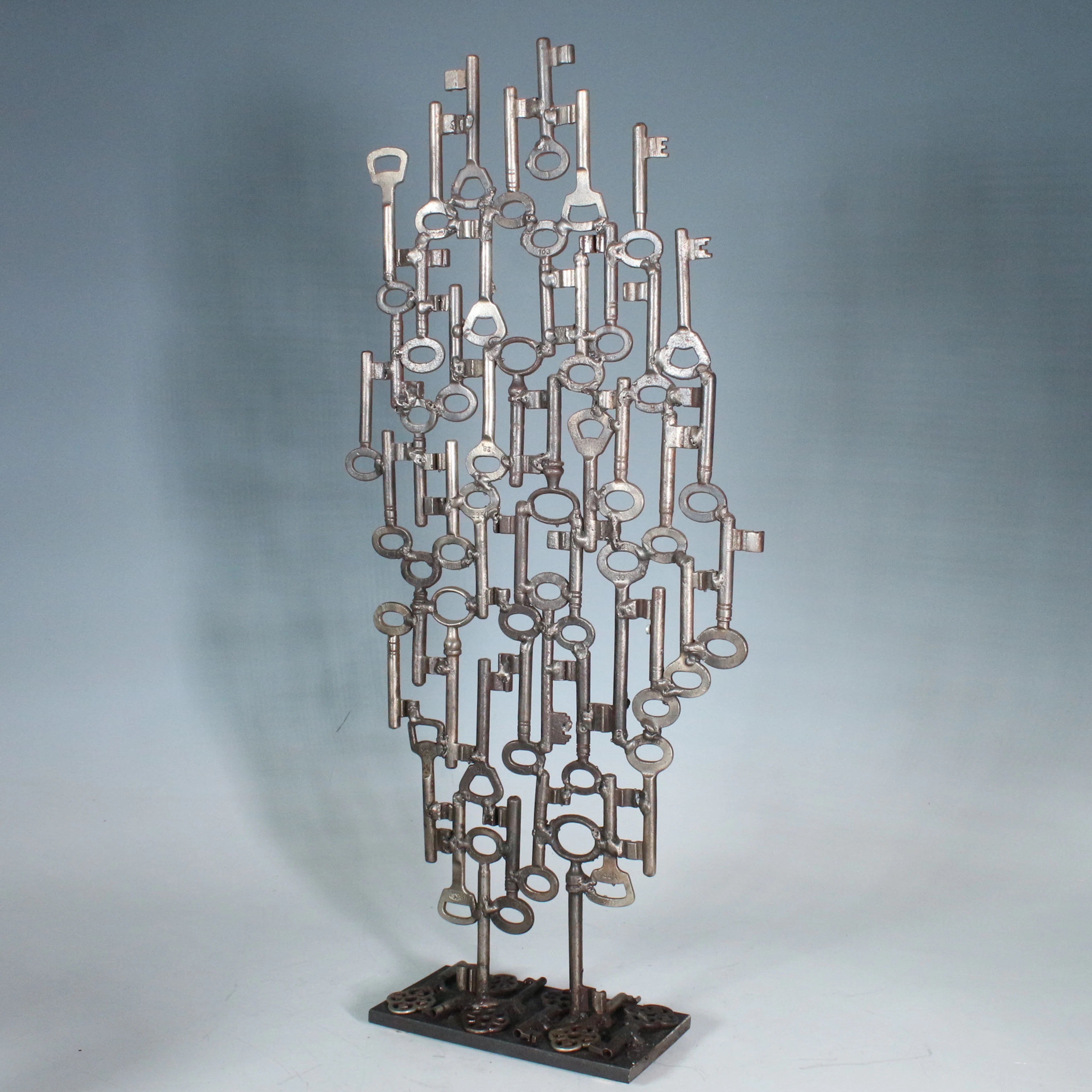 BILL MICHAEL LAUX. Brutalistische 'Schlüsselkomposition', Skulptur