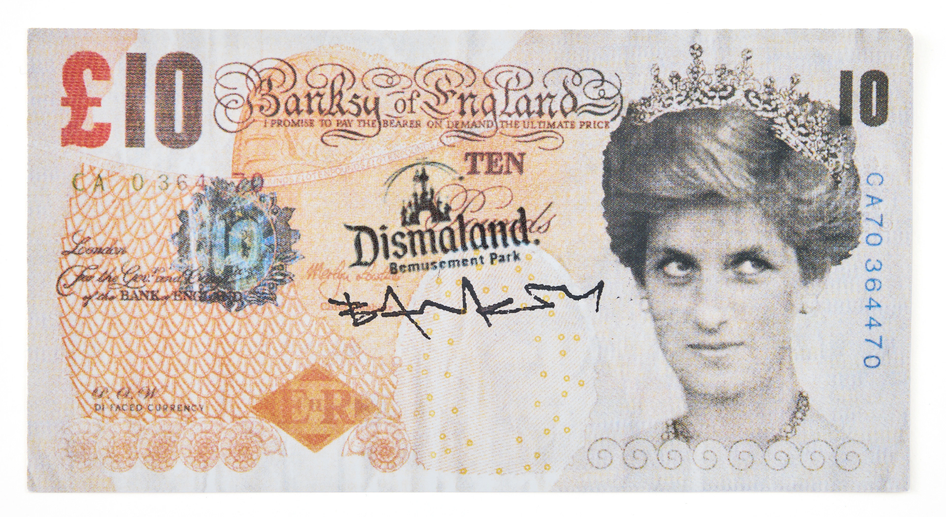 BANKSY. "10 Pound Bank Note.".