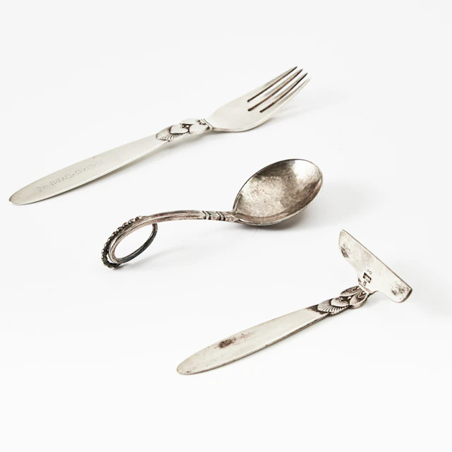 MEDICINSKED, GAFFEL & PÅPETARE, silver, ena "Kaktus" av Gundorph Albertus