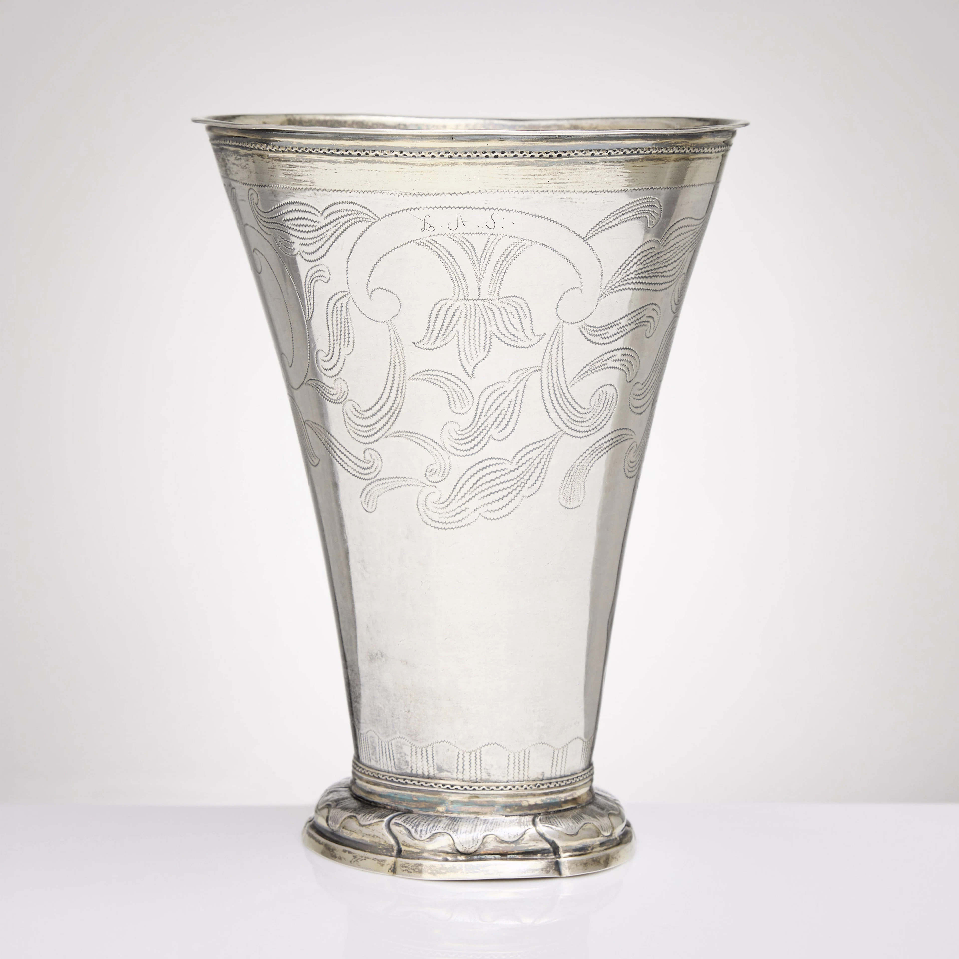 ERIK LEMON. Bägare, silver, Uppsala 1776. Rokoko.